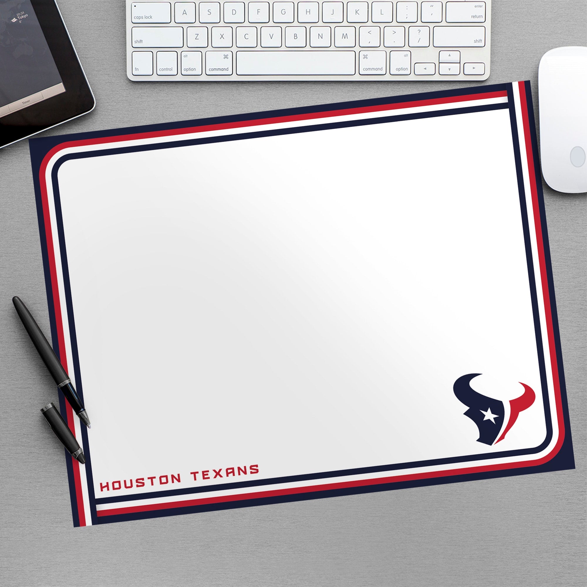 Houston Texans: Dry Erase Whiteboard - Officially Licensed NFL Removable Wall Decal Large by Fathead | Vinyl
