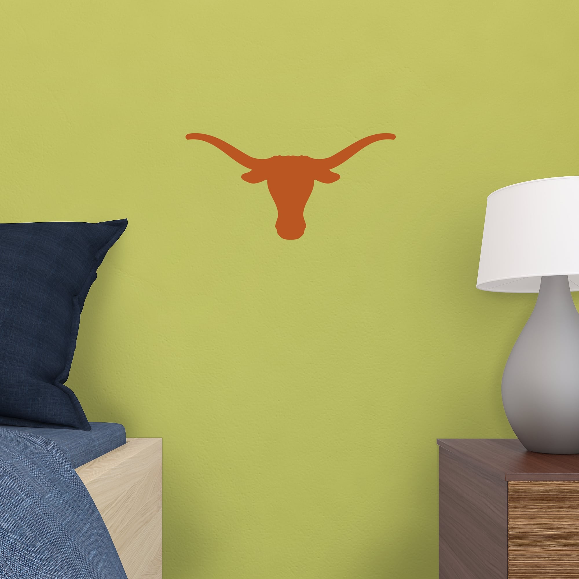 Texas Longhorns: Logo - Officially Licensed Removable Wall Decal 16.0"W x 8.0"H by Fathead | Vinyl