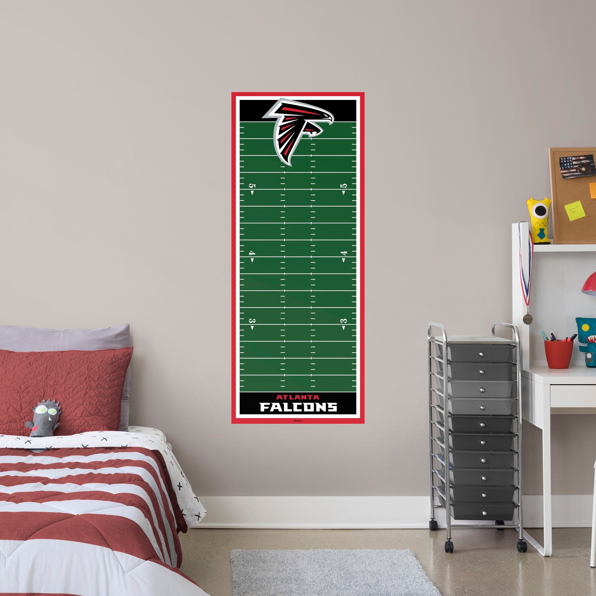 Atlanta Falcons: Growth Chart - Officially Licensed NFL Removable Wall Graphic by Fathead | Vinyl