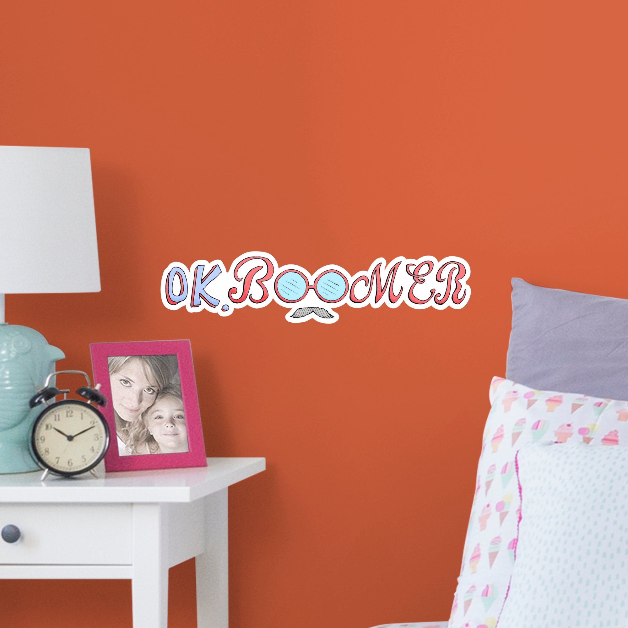 Ok Boomer - Officially Licensed Big Moods Removable Wall Decal Large by Fathead | Vinyl