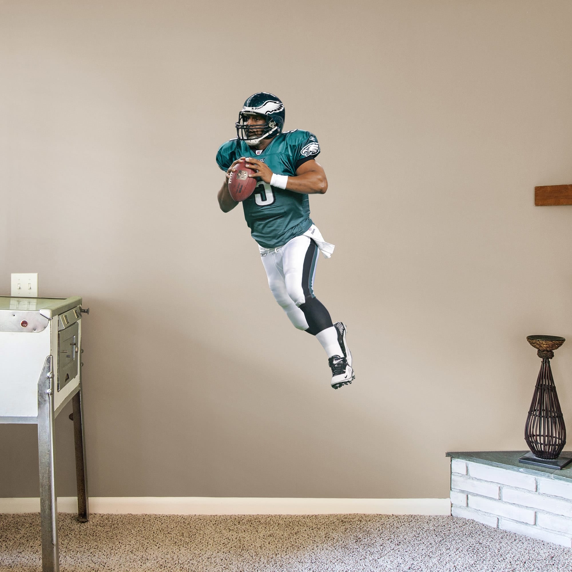 Donovan McNabb for Philadelphia Eagles: Legend - Officially Licensed NFL Removable Wall Decal Giant Athlete + 2 Decals (24"W x 5