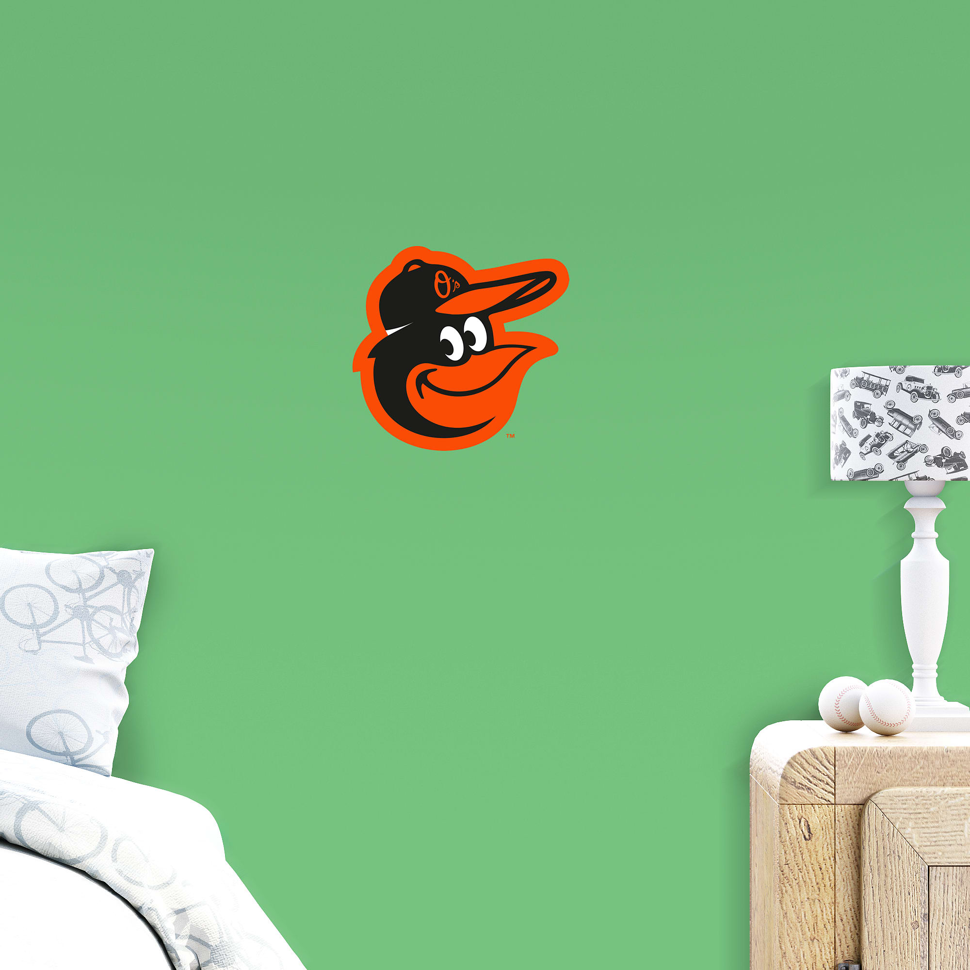 Baltimore Orioles: Alternate Logo - Officially Licensed MLB Removable Wall Decal Large by Fathead | Vinyl