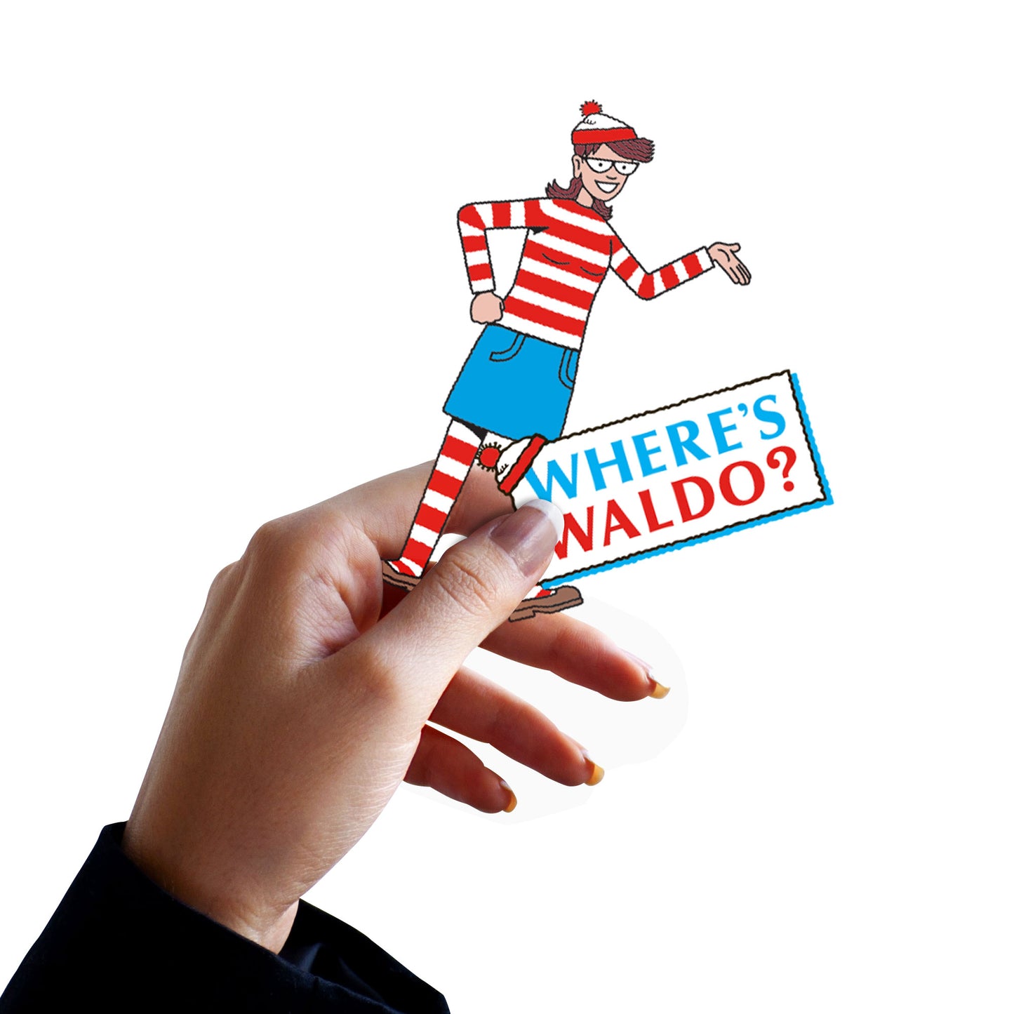 Sheet of 5 -Where's Waldo: Wenda Minis        - Officially Licensed NBC Universal Removable Wall   Adhesive Decal
