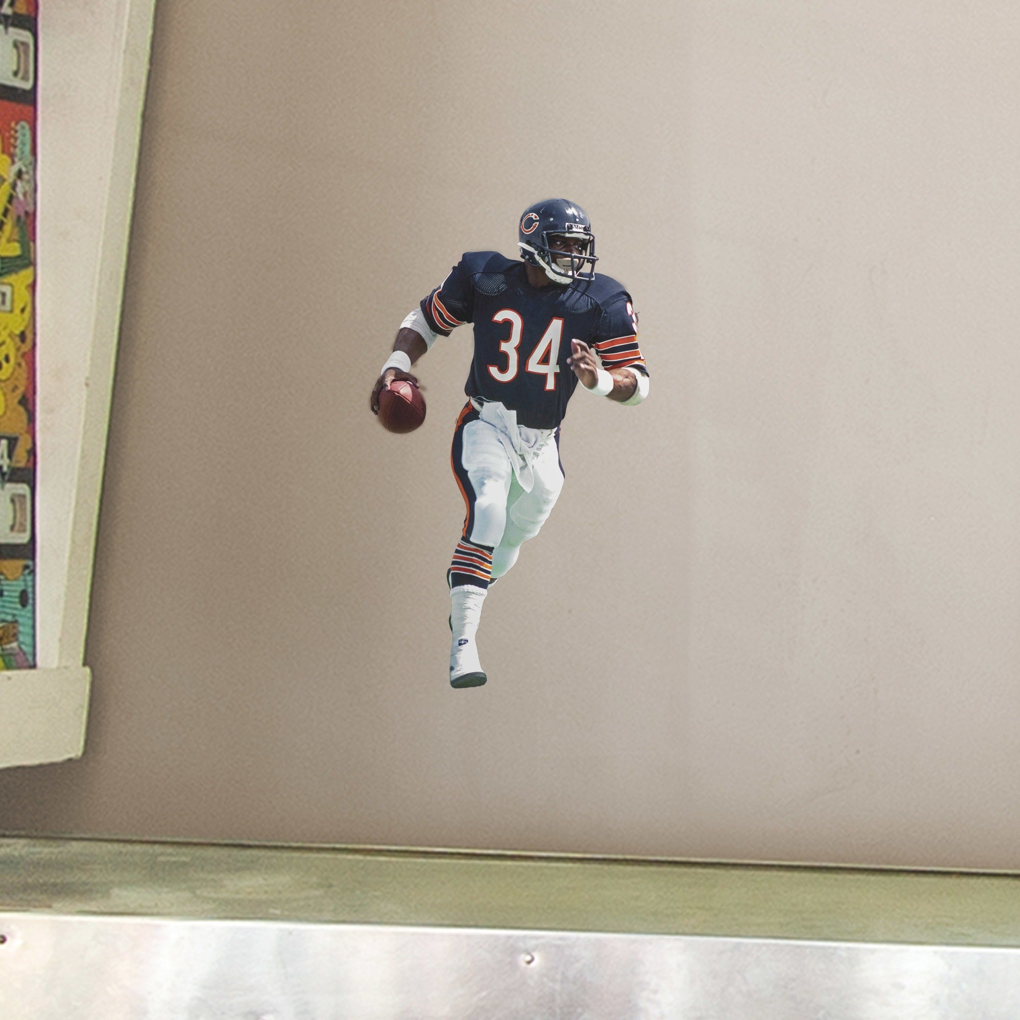 Walter Payton for Chicago Bears: Legend - Officially Licensed NFL Removable Wall Decal Large by Fathead | Vinyl