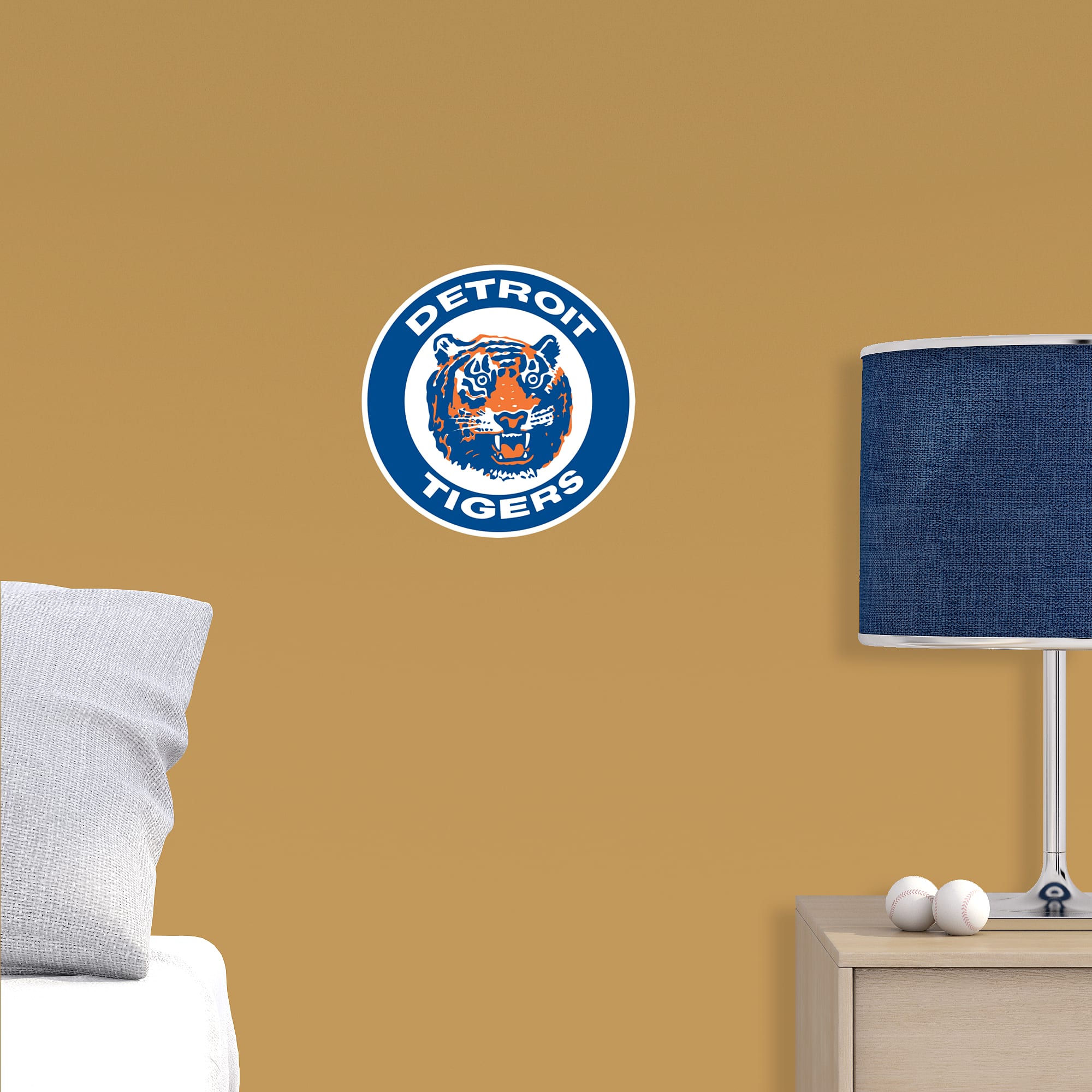 Detroit Tigers: Classic Logo - Officially Licensed MLB Removable Wall Decal Large by Fathead | Vinyl