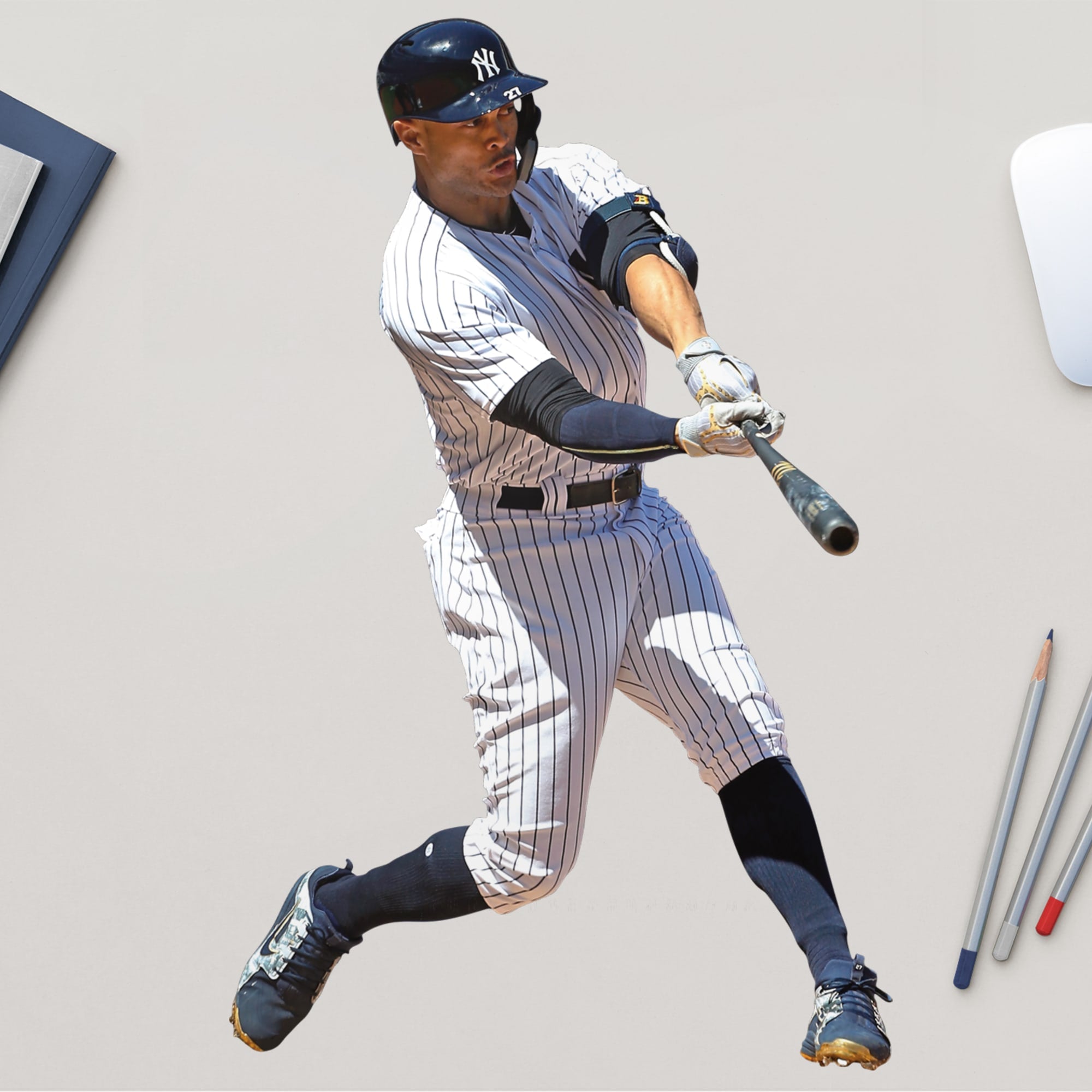 Giancarlo Stanton for New York Yankees - Officially Licensed MLB Removable Wall Decal 10.0"W x 16.0"H by Fathead | Vinyl