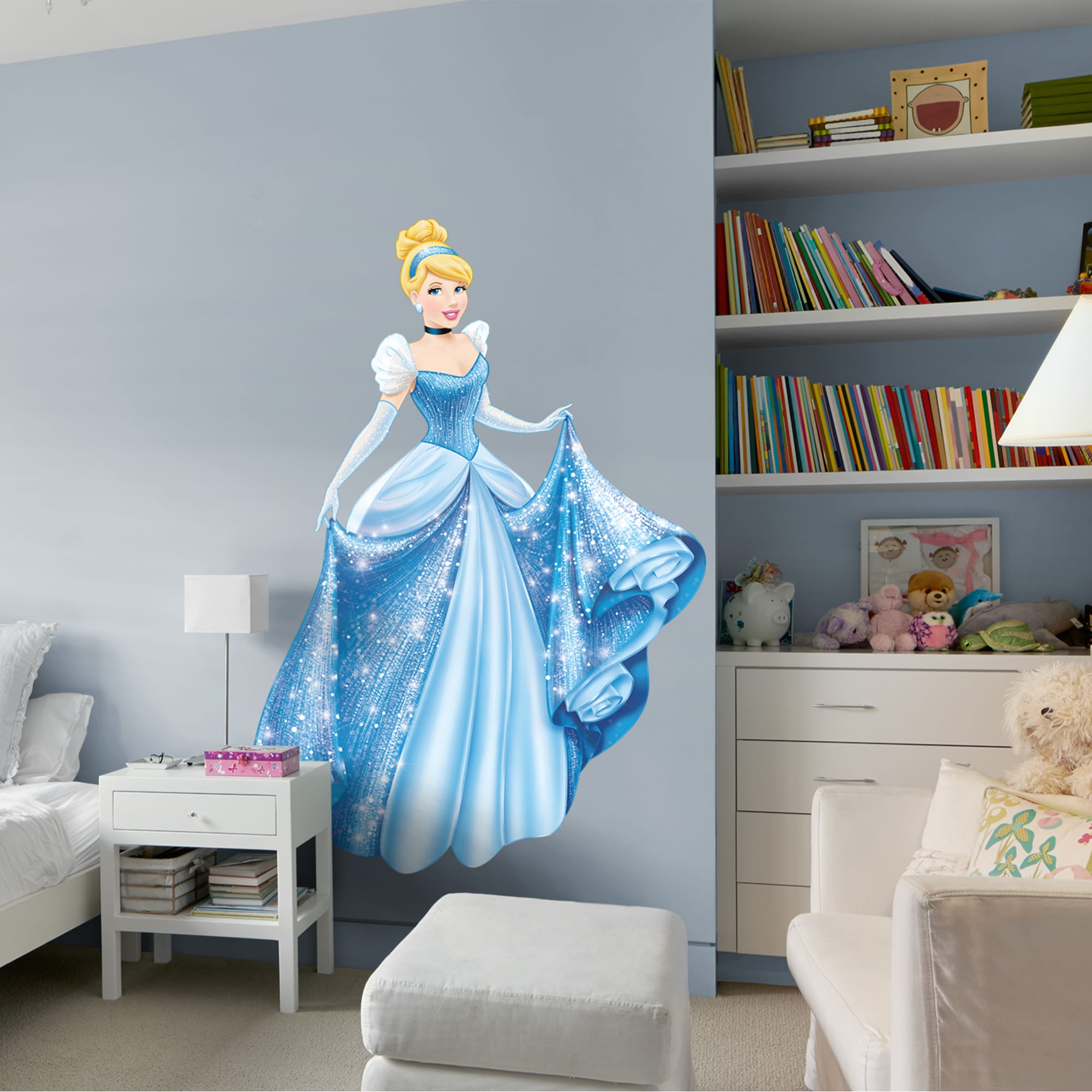 Cinderella: From Rags to Riches - Officially Licensed Disney Removable Wall Decal 52.0"W x 73.0"H by Fathead | Vinyl