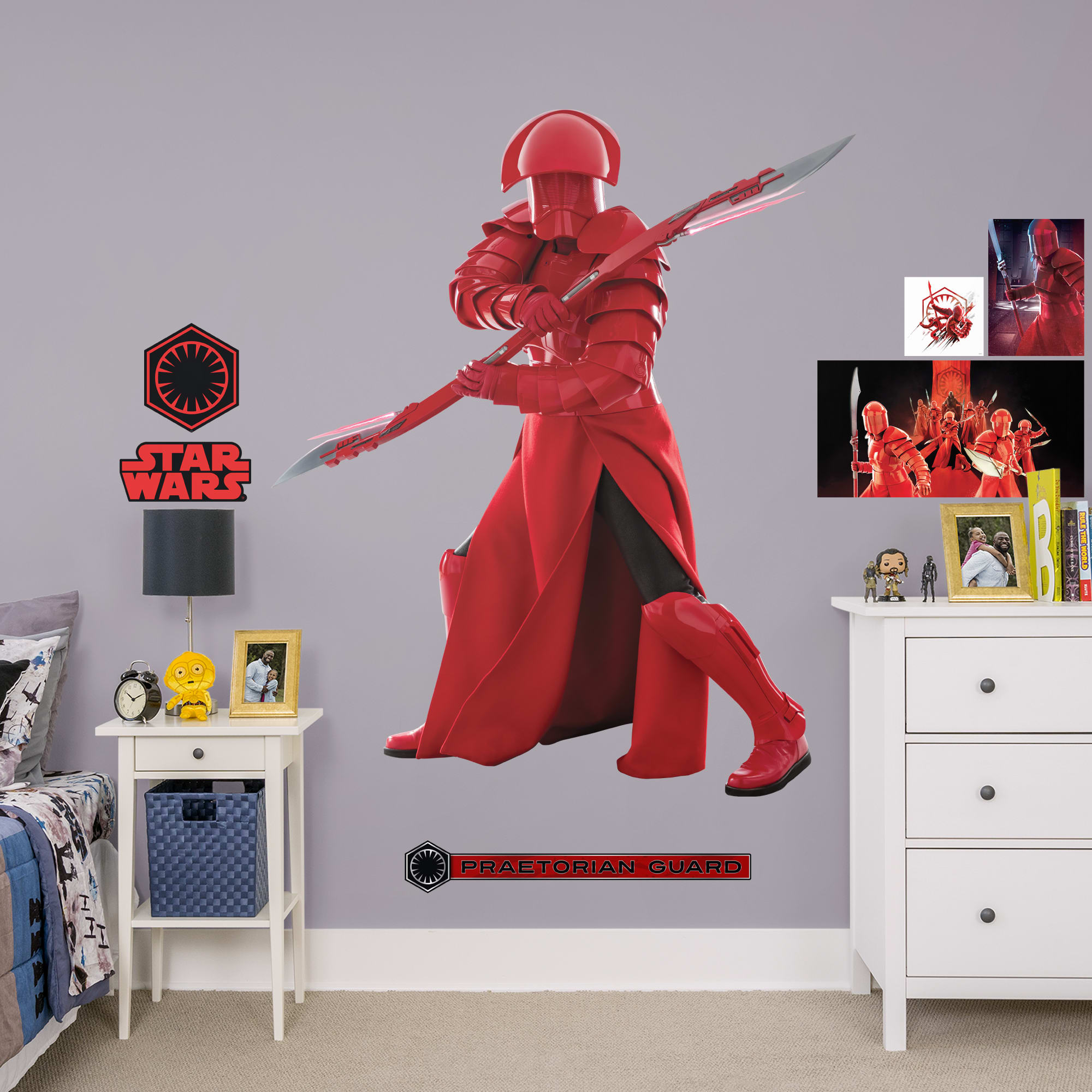 Praetorian Guard - Officially Licensed Removable Wall Decal Life-Size Character + 6 Decals (63"W x 74"H) by Fathead | Vinyl