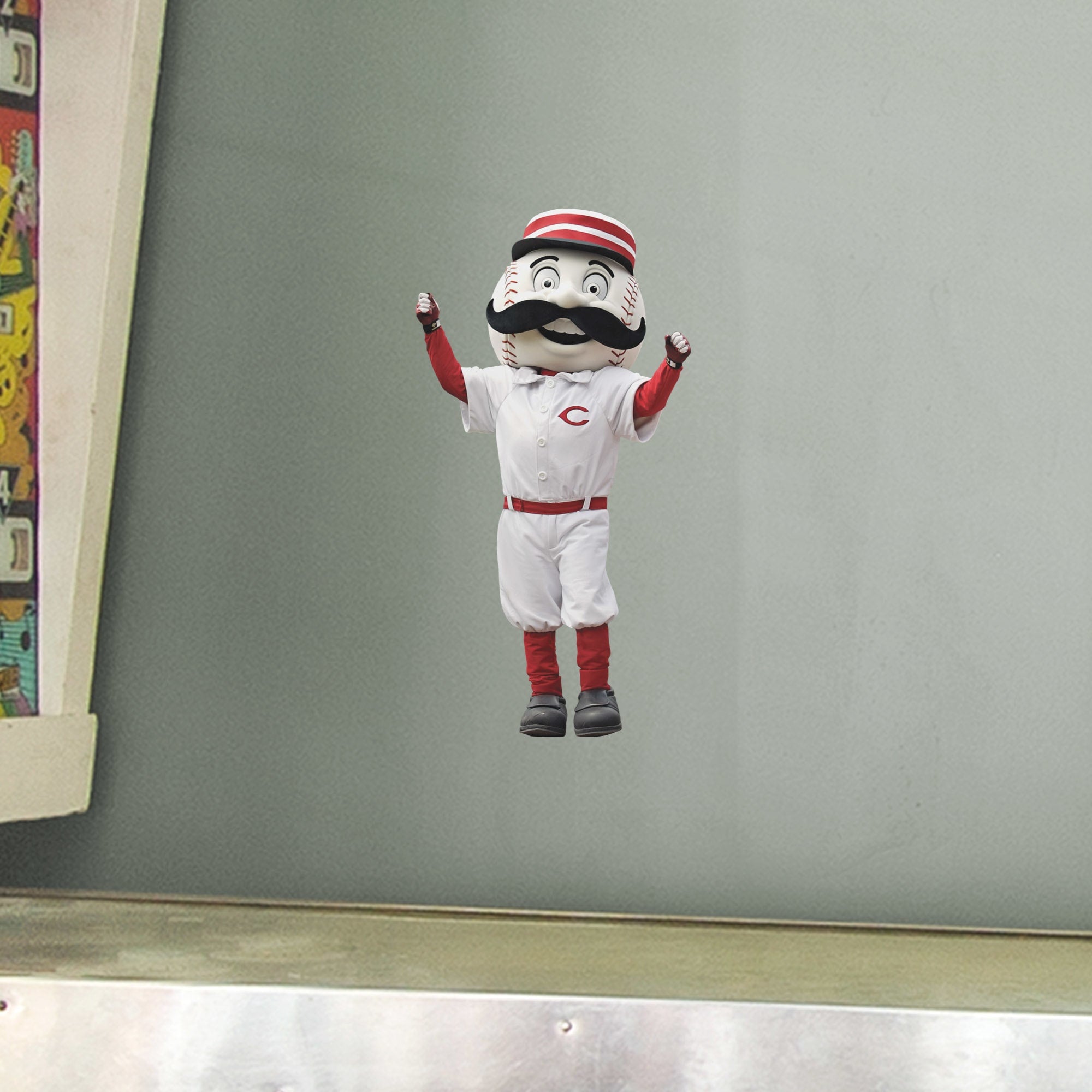 Cincinnati Reds: Mr. Redlegs Mascot - Officially Licensed MLB Removable Wall Decal Large by Fathead | Vinyl