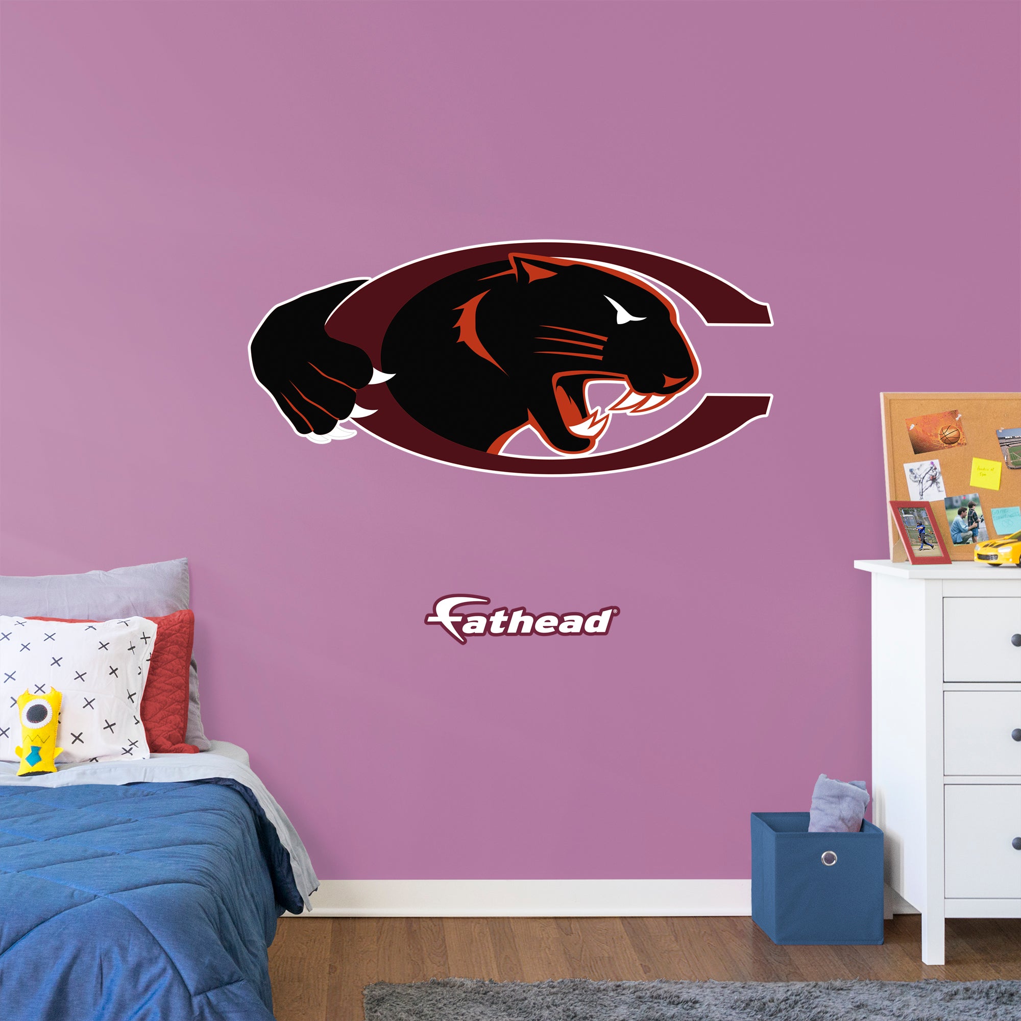 Claflin University 2020 RealBig - Officially Licensed NCAA Removable Wall Decal Giant Decal (25"W x 55"H) by Fathead | Vinyl