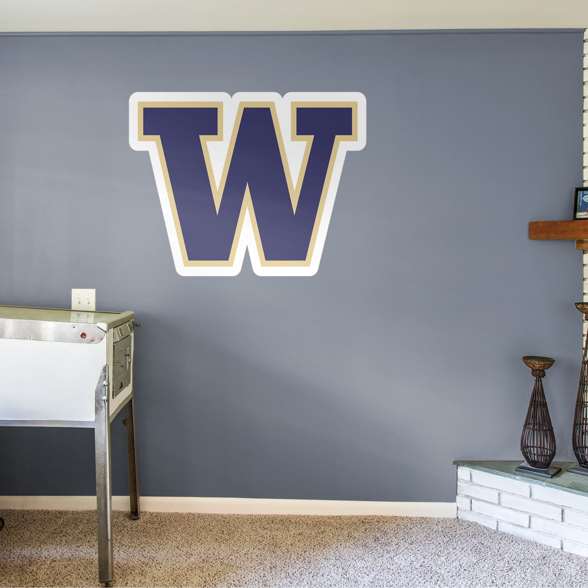Washington Huskies: Logo - Officially Licensed Removable Wall Decal 44.0"W x 34.0"H by Fathead | Vinyl
