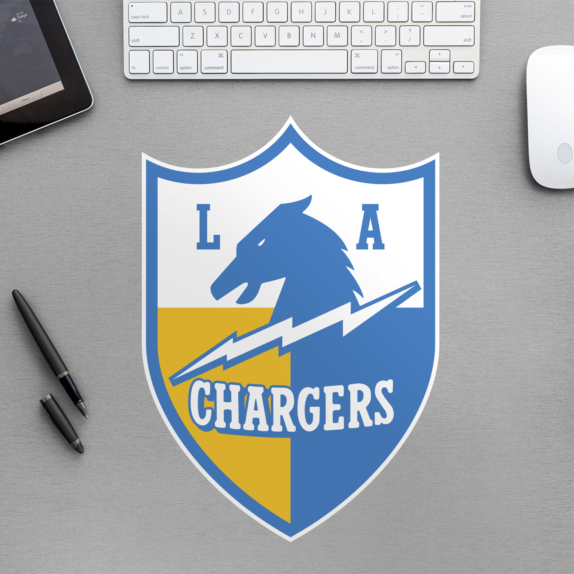 Los Angeles Chargers: AFL Logo - Officially Licensed NFL Removable Wall Decal Large by Fathead | Vinyl