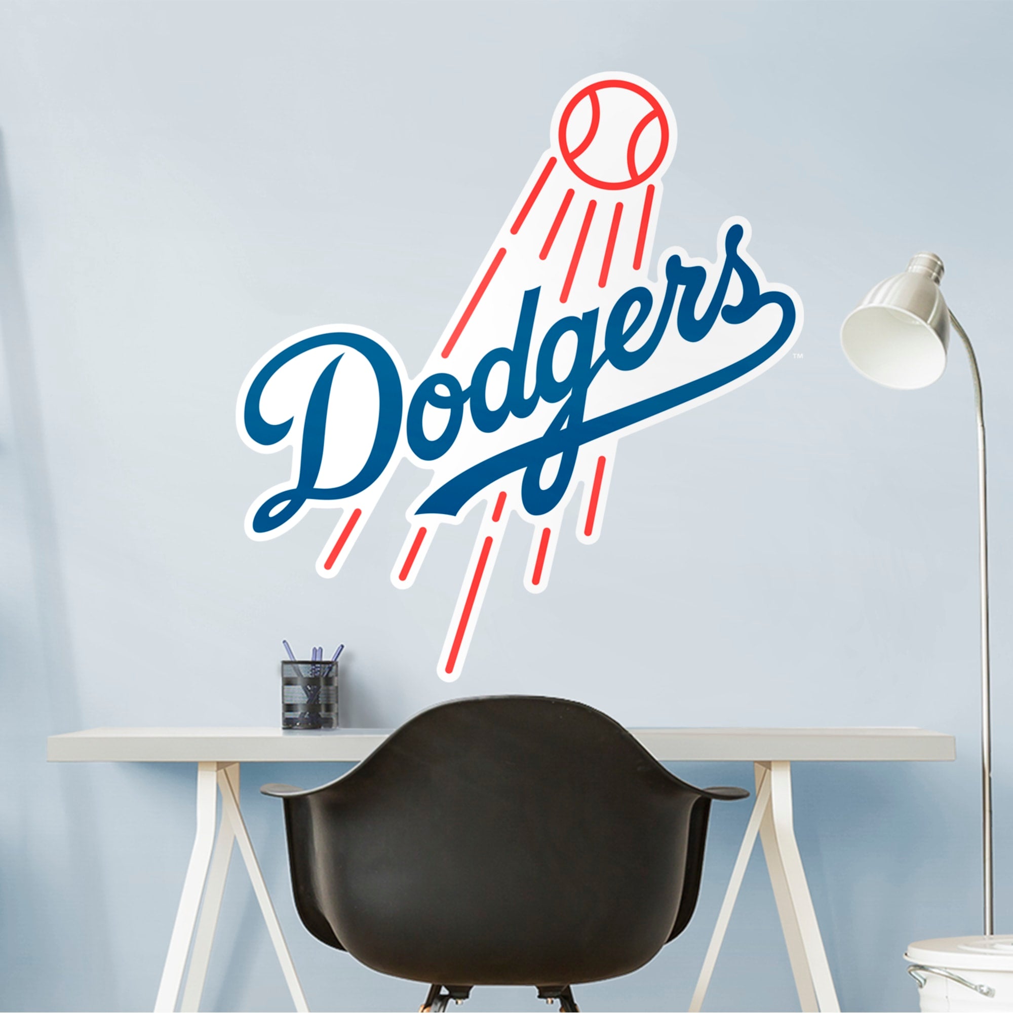 Los Angeles Dodgers: Logo - Officially Licensed MLB Removable Wall Decal Giant Logo (39"W x 41"H) by Fathead | Vinyl