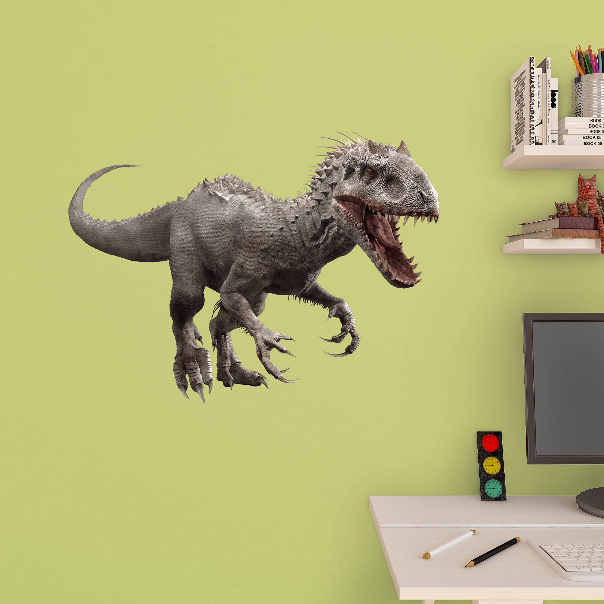 Indominus Rex: Jurassic World - Officially Licensed Removable Wall Decal 35.0"W x 24.0"H by Fathead | Vinyl