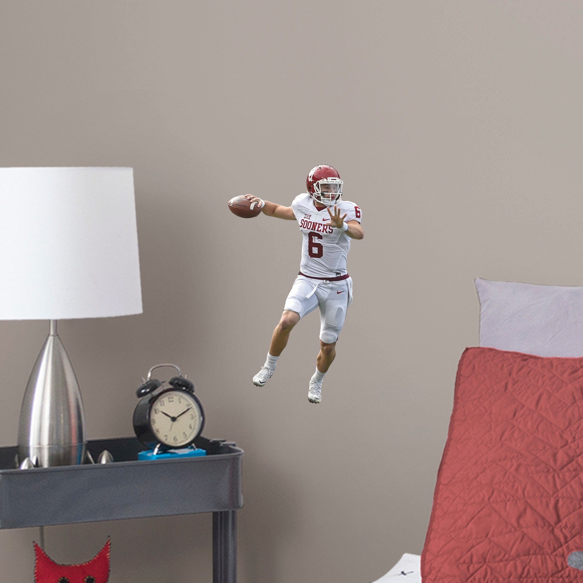 Baker Mayfield for Oklahoma Sooners: Oklahoma - Officially Licensed Removable Wall Decal Large by Fathead | Vinyl