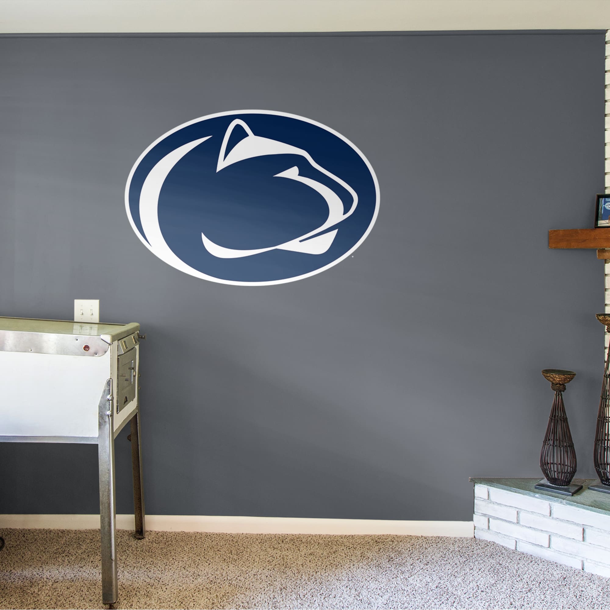 Penn State Nittany Lions: Logo - Officially Licensed Removable Wall Decal 50.0"W x 35.0"H by Fathead | Vinyl