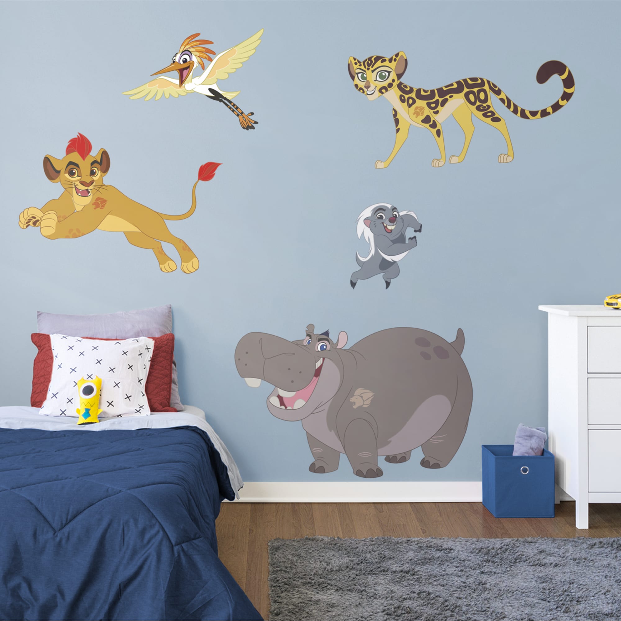 Lion Guard: Collection - Officially Licensed Disney Removable Wall Decals 81.0"W x 54.0"H by Fathead | Vinyl