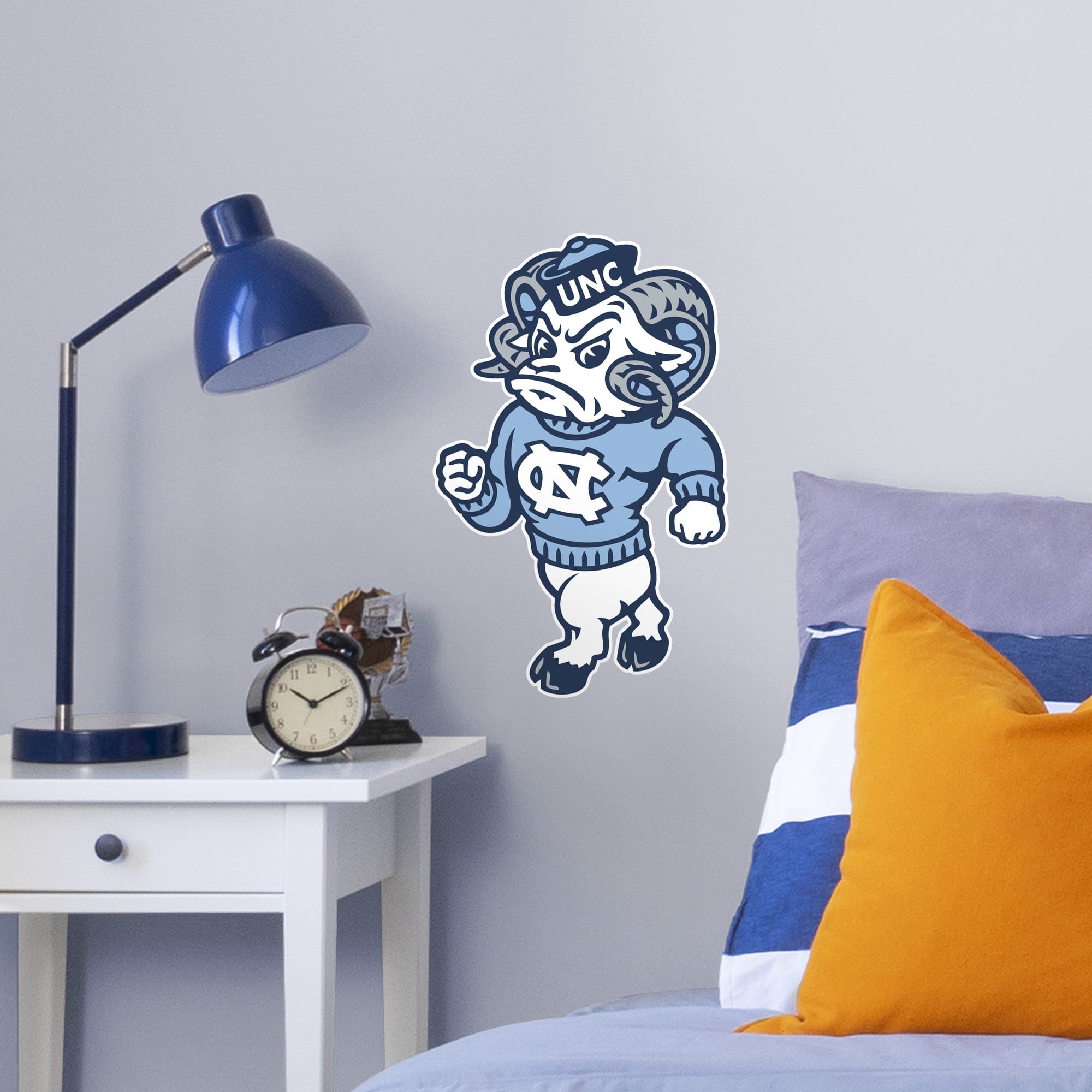 North Carolina Tar Heels: Rameses Mascot - Officially Licensed Removable Wall Decal Large by Fathead | Vinyl