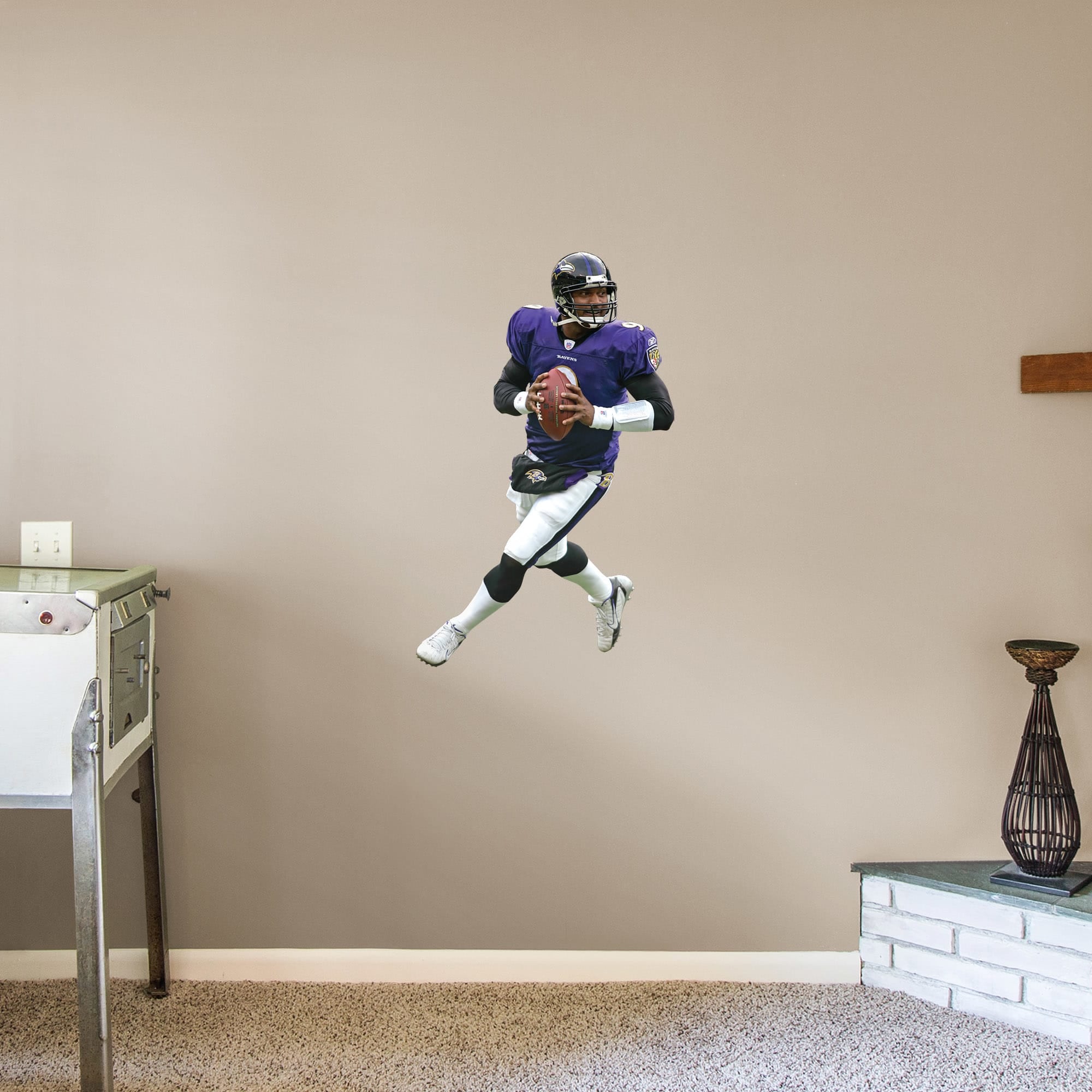 Steve McNair for Baltimore Ravens: Ravens Legend - Officially Licensed NFL Removable Wall Decal XL by Fathead | Vinyl