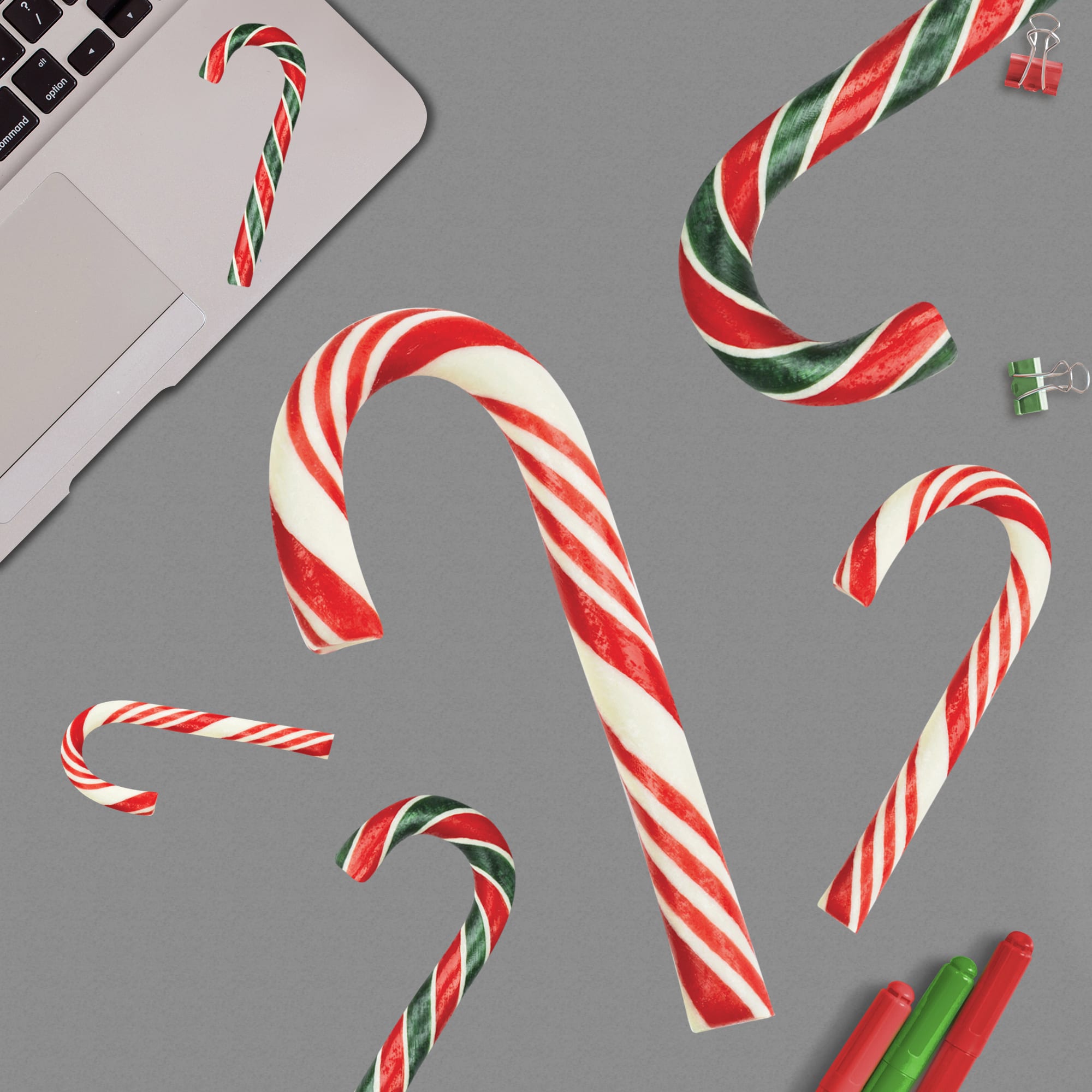 Candy Cane Collection - Removable Vinyl Decal 12.0"W x 17.0"H by Fathead