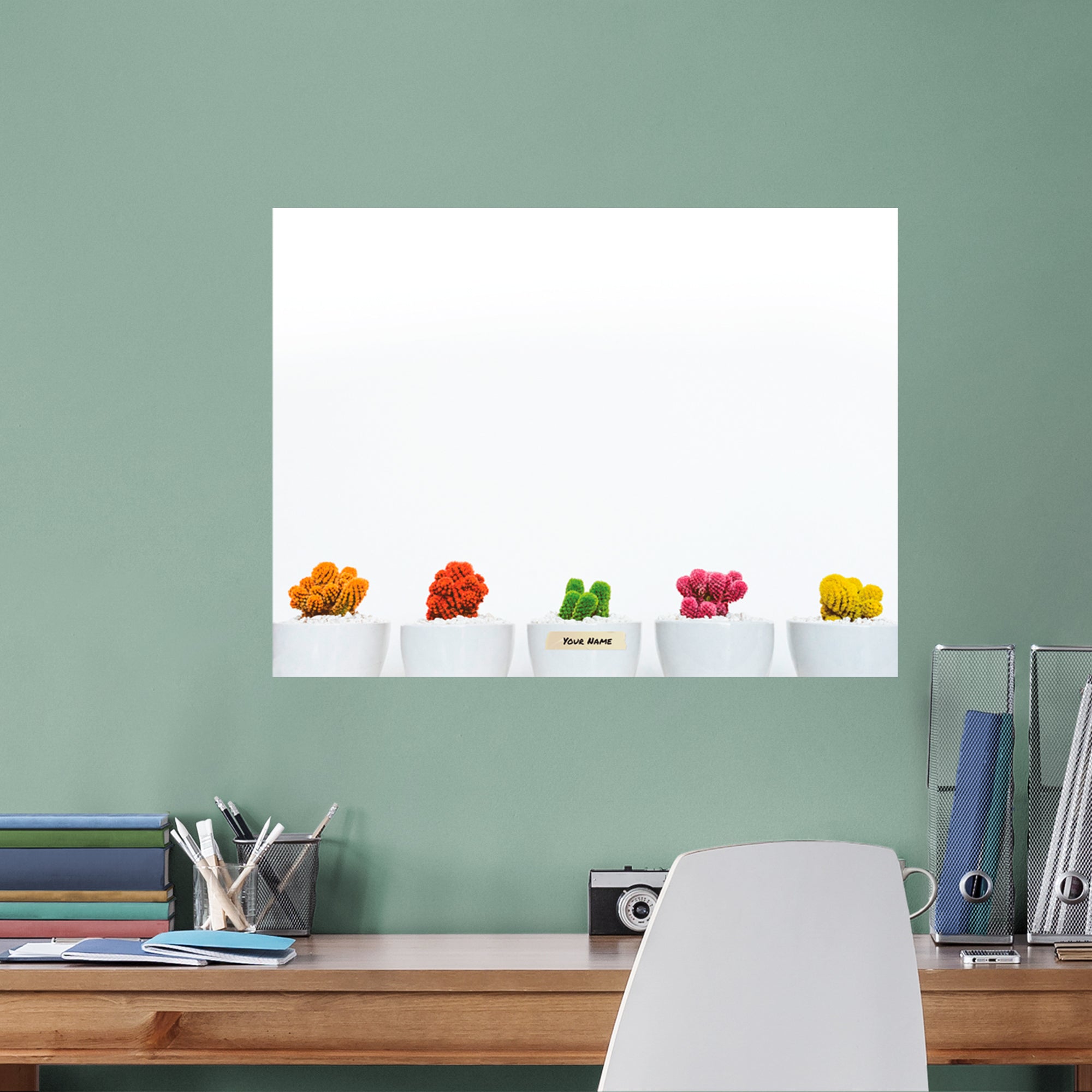 Personalized Dry Erase Boards Cactus - Removable Wall Decal XL by Fathead | Vinyl