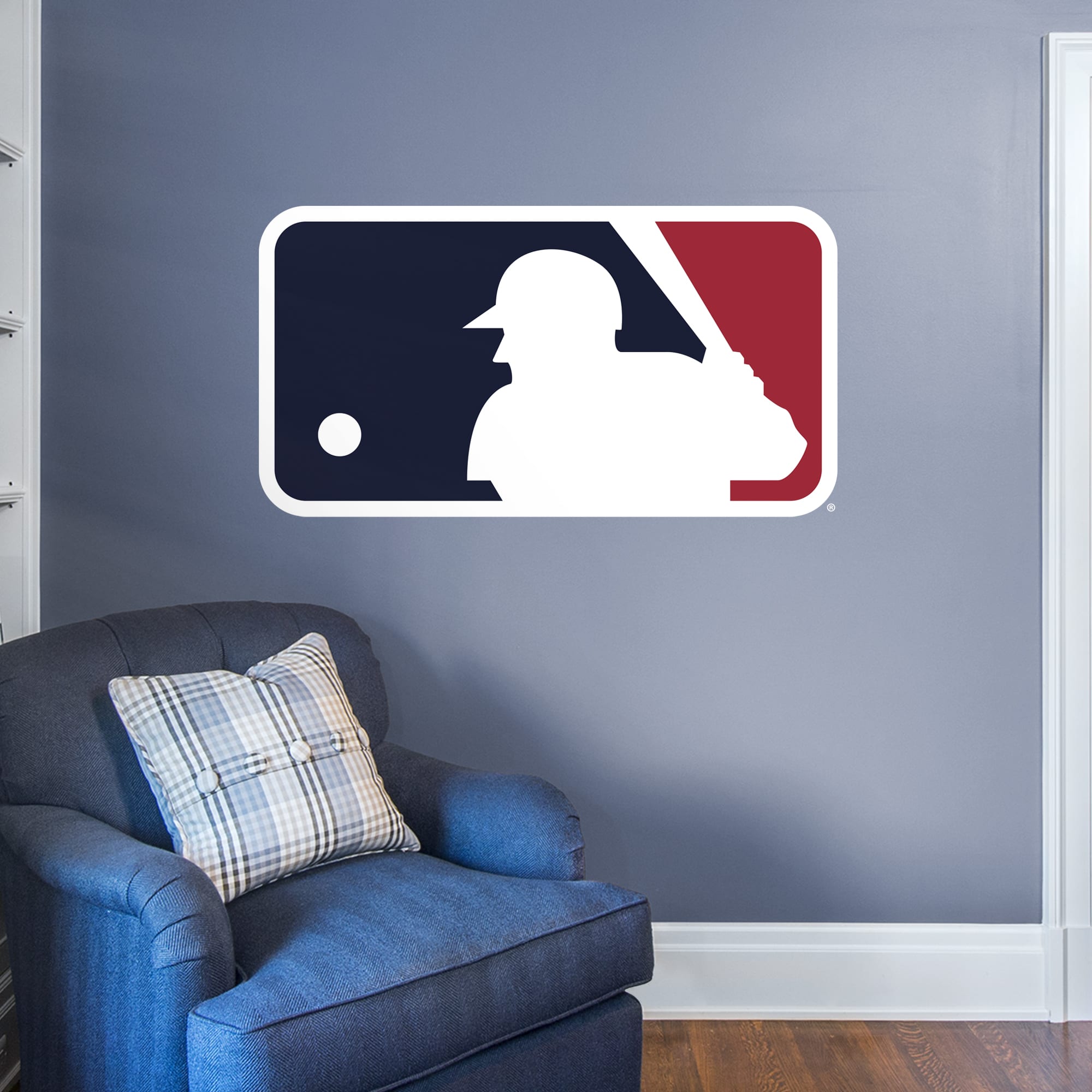 MLB: Logo - Officially Licensed MLB Removable Wall Decal Giant Logo (51"W x 27"H) by Fathead | Vinyl