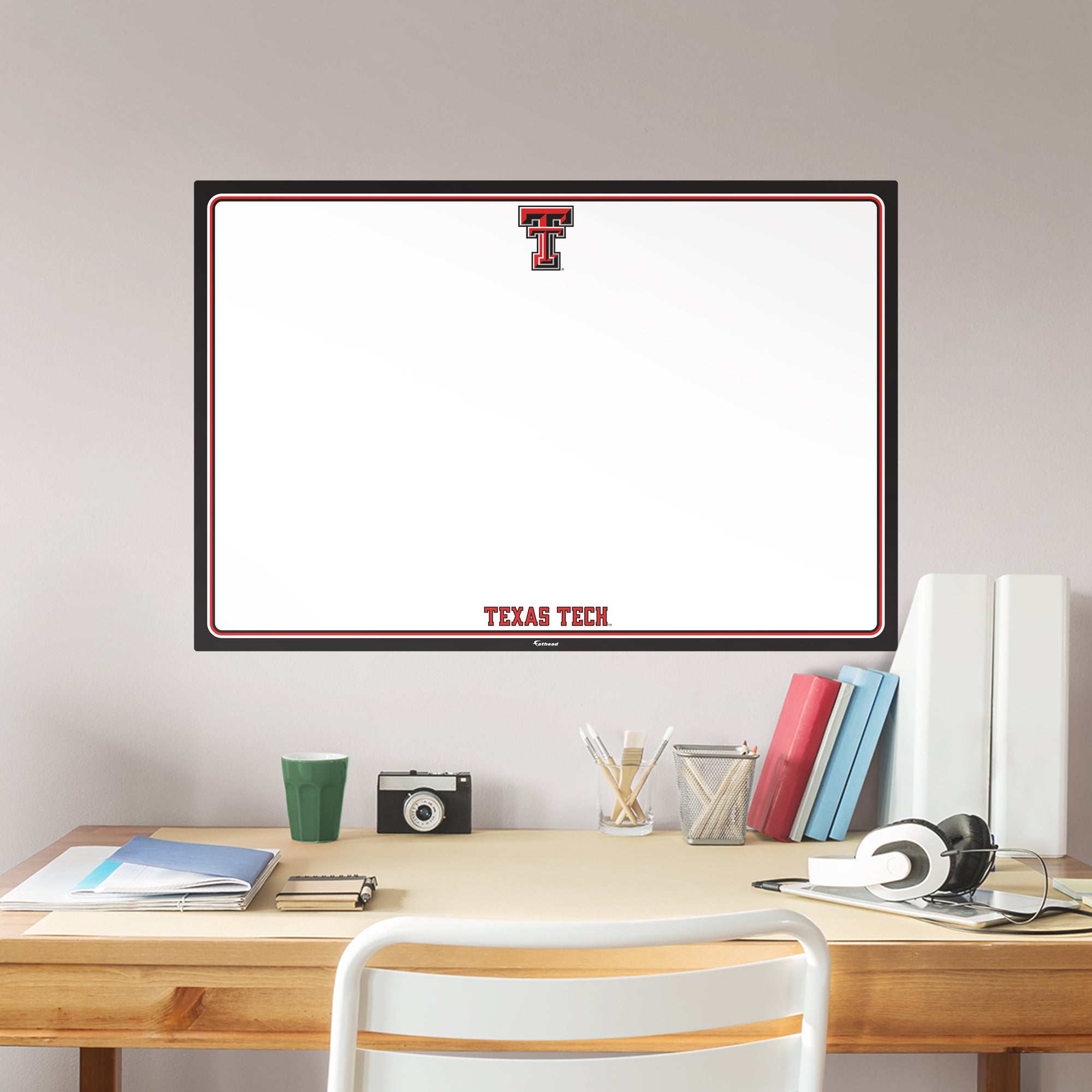 Texas Tech Red Raiders: Dry Erase Whiteboard - X-Large Officially Licensed NCAA Removable Wall Decal XL by Fathead | Vinyl