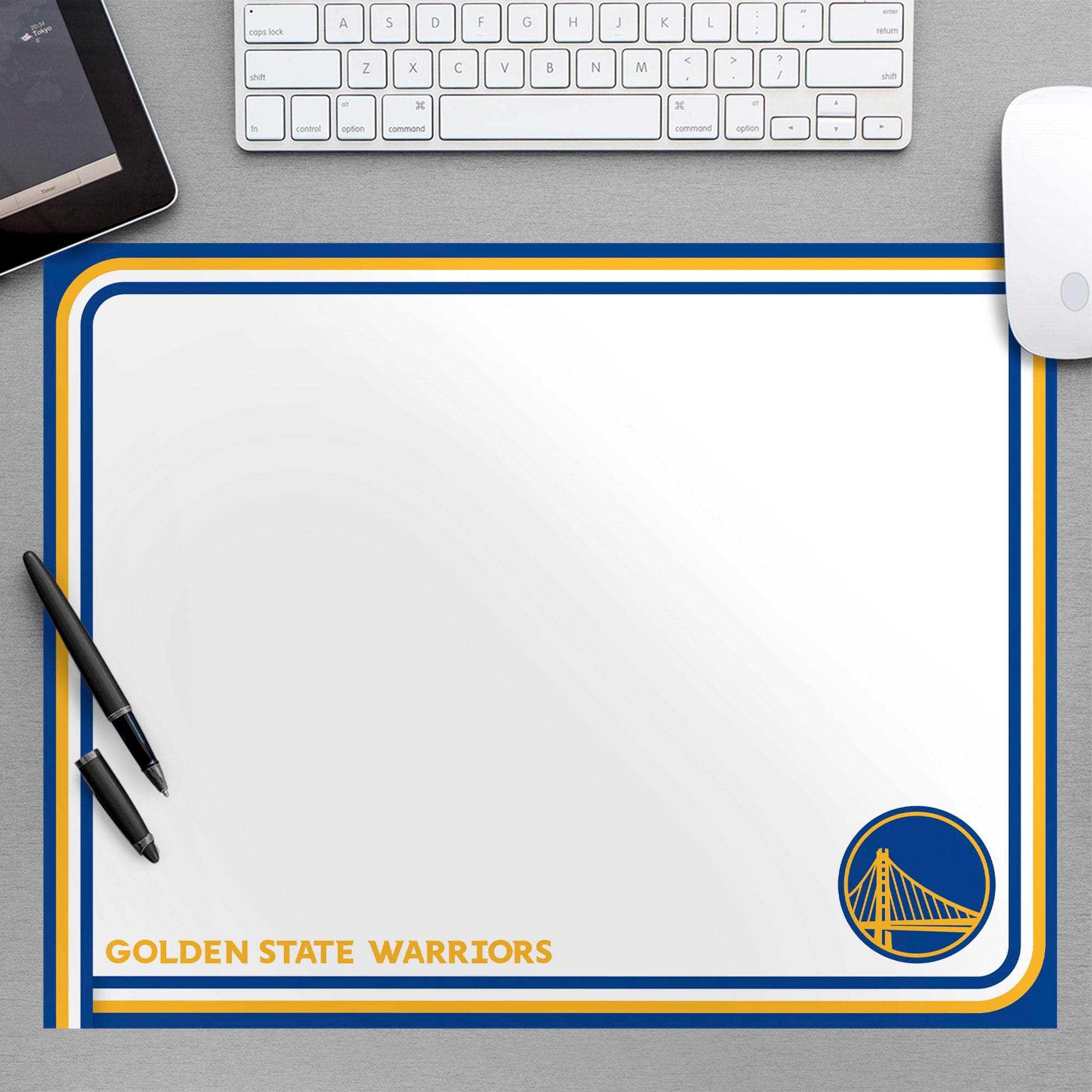 Golden State Warriors for Golden State Warriors: Dry Erase Whiteboard - Officially Licensed NBA Removable Wall Decal Large by Fa