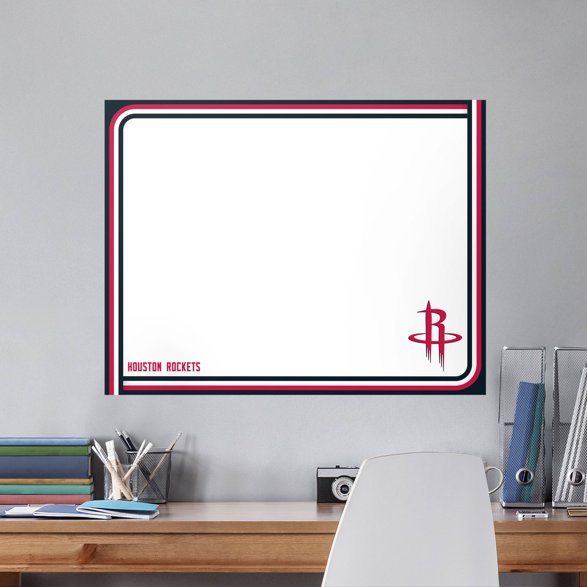 Houston Rockets for Houston Rockets: Dry Erase Whiteboard - Officially Licensed NBA Removable Wall Decal XL by Fathead | Vinyl