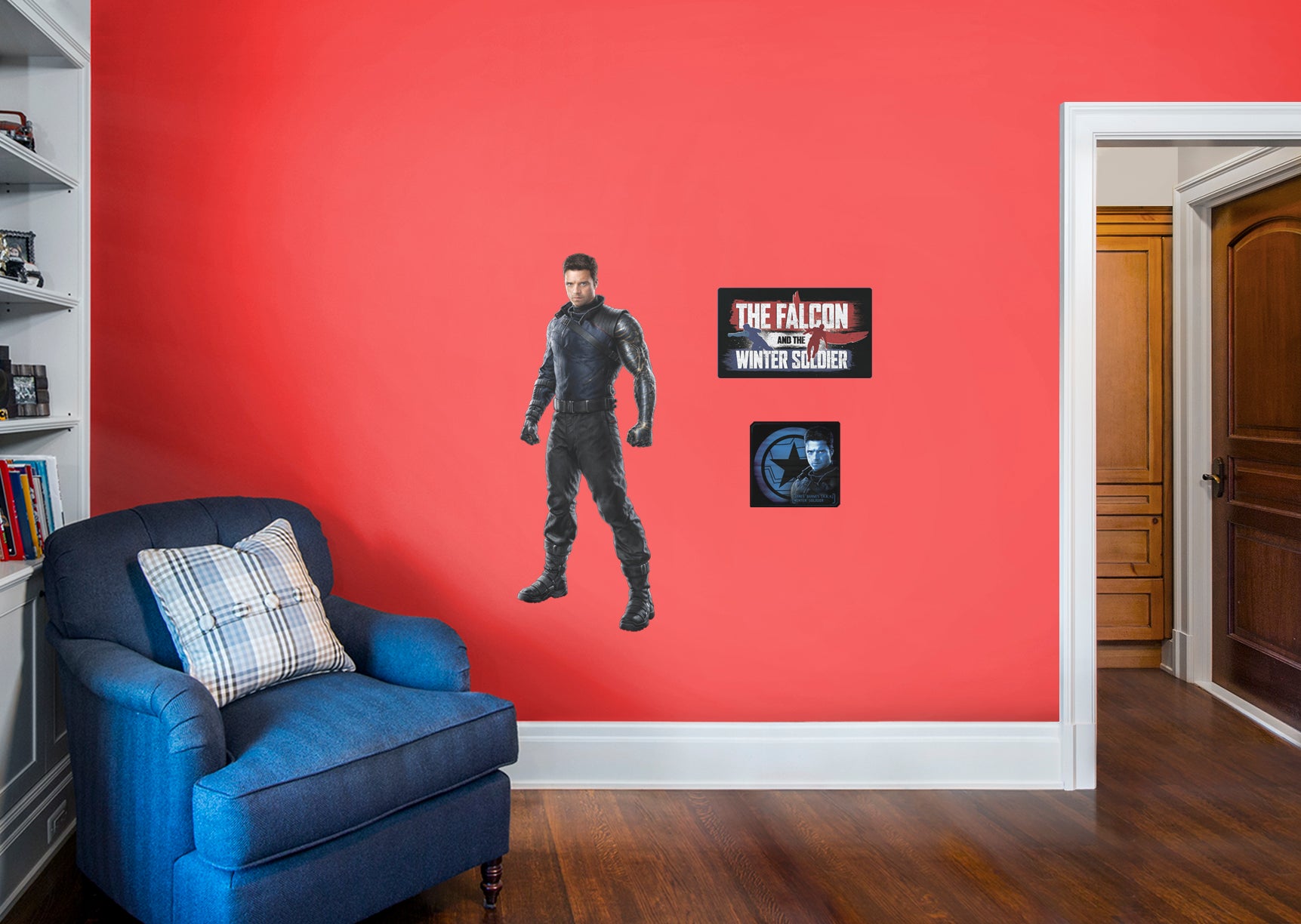 The Falcon & The Winter Soldier WINTER SOLDIER - Officially Licensed Marvel Removable Wall Decal Giant Character + 2 Decals by F