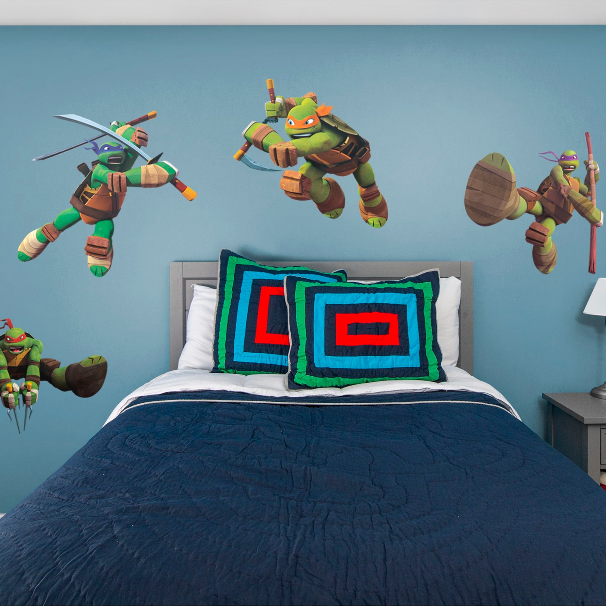 Teenage Mutant Ninja Turtles: Collection - Officially Licensed Removable Wall Decals 79.0"W x 52.0"H by Fathead | Vinyl