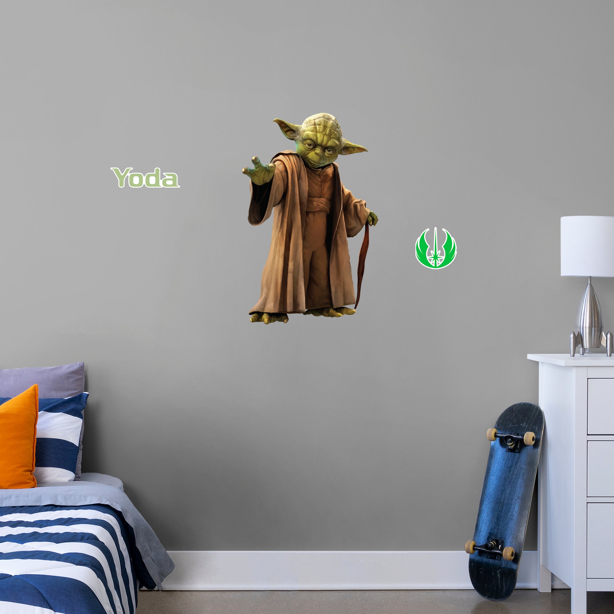 Yoda 2020 - Officially Licensed Star Wars Removable Wall Decal XL by Fathead | Vinyl