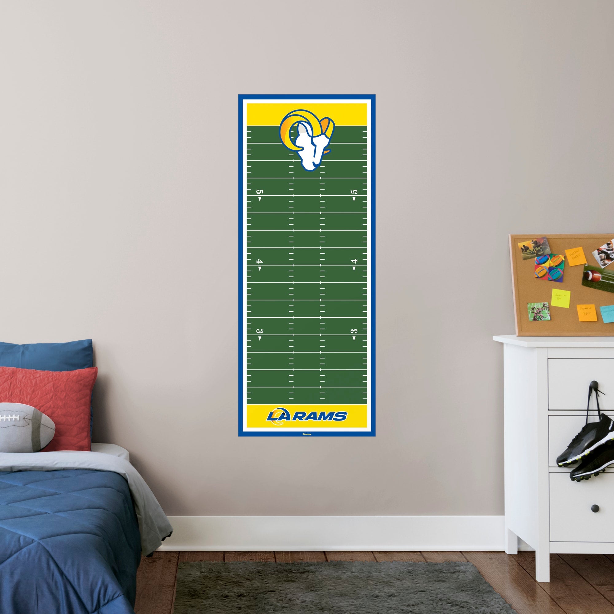 Los Angeles Rams: Growth Chart - Officially Licensed NFL Removable Wall Graphic by Fathead | Vinyl