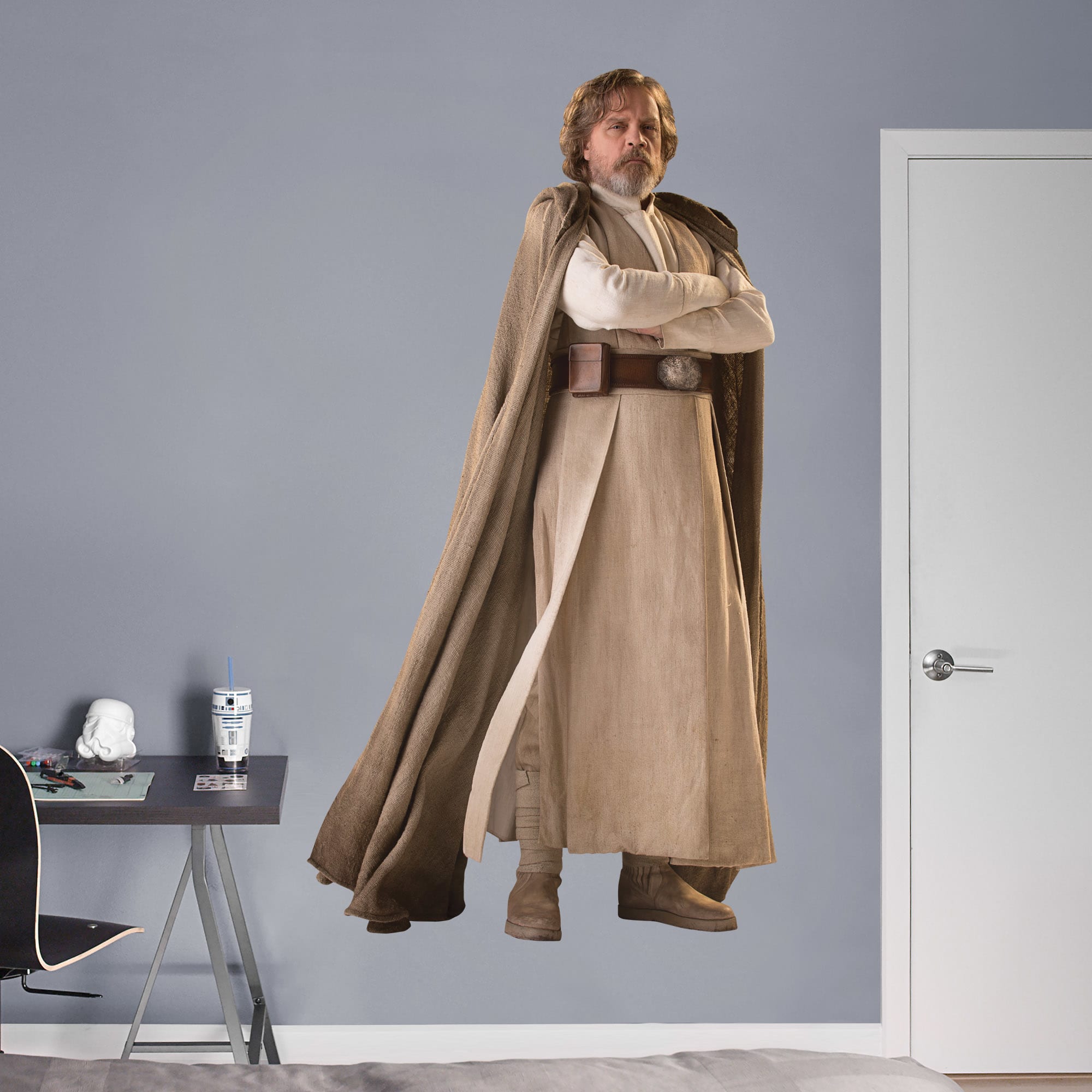 Luke Skywalker: Jedi Master - Officially Licensed Removable Wall Decal Life-Size Character + 2 Decals (40"W x 75"H) by Fathead |