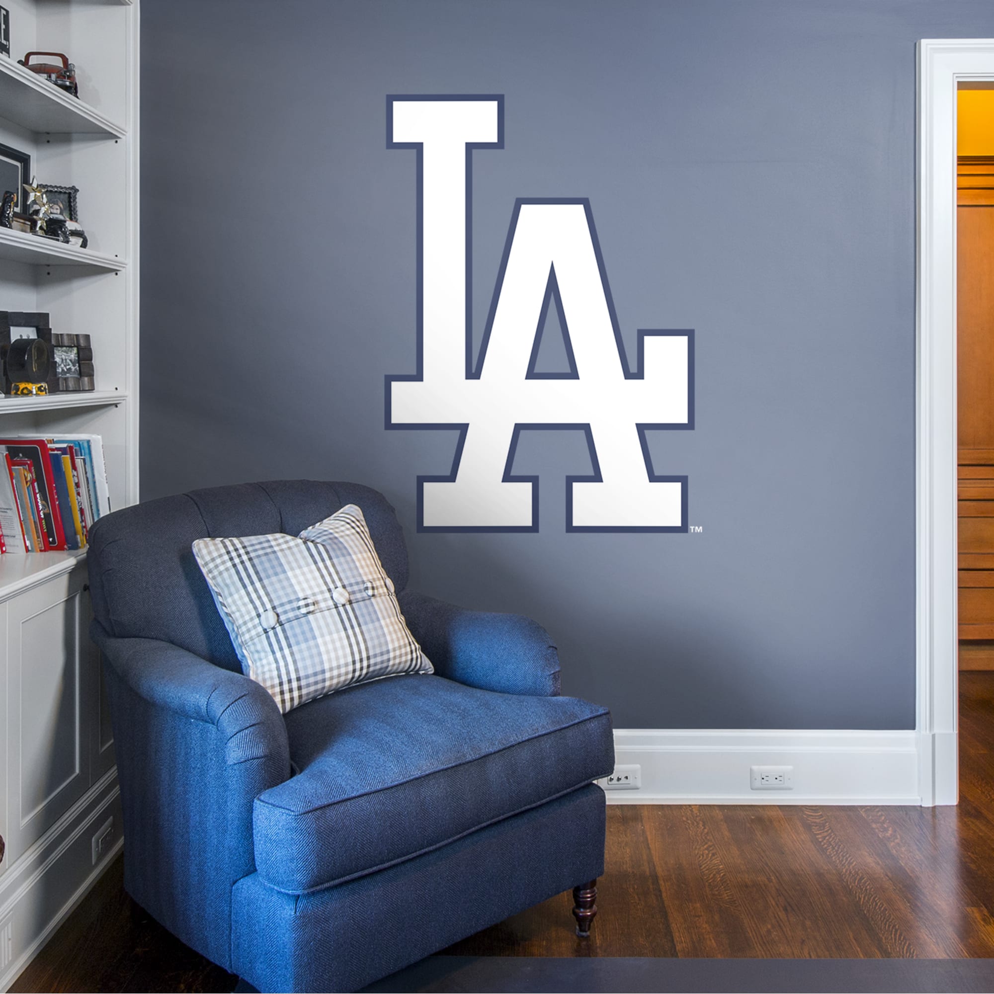 Los Angeles Dodgers: Alternate Logo - Officially Licensed MLB Removable Wall Decal 36.0"W x 51.0"H by Fathead | Vinyl