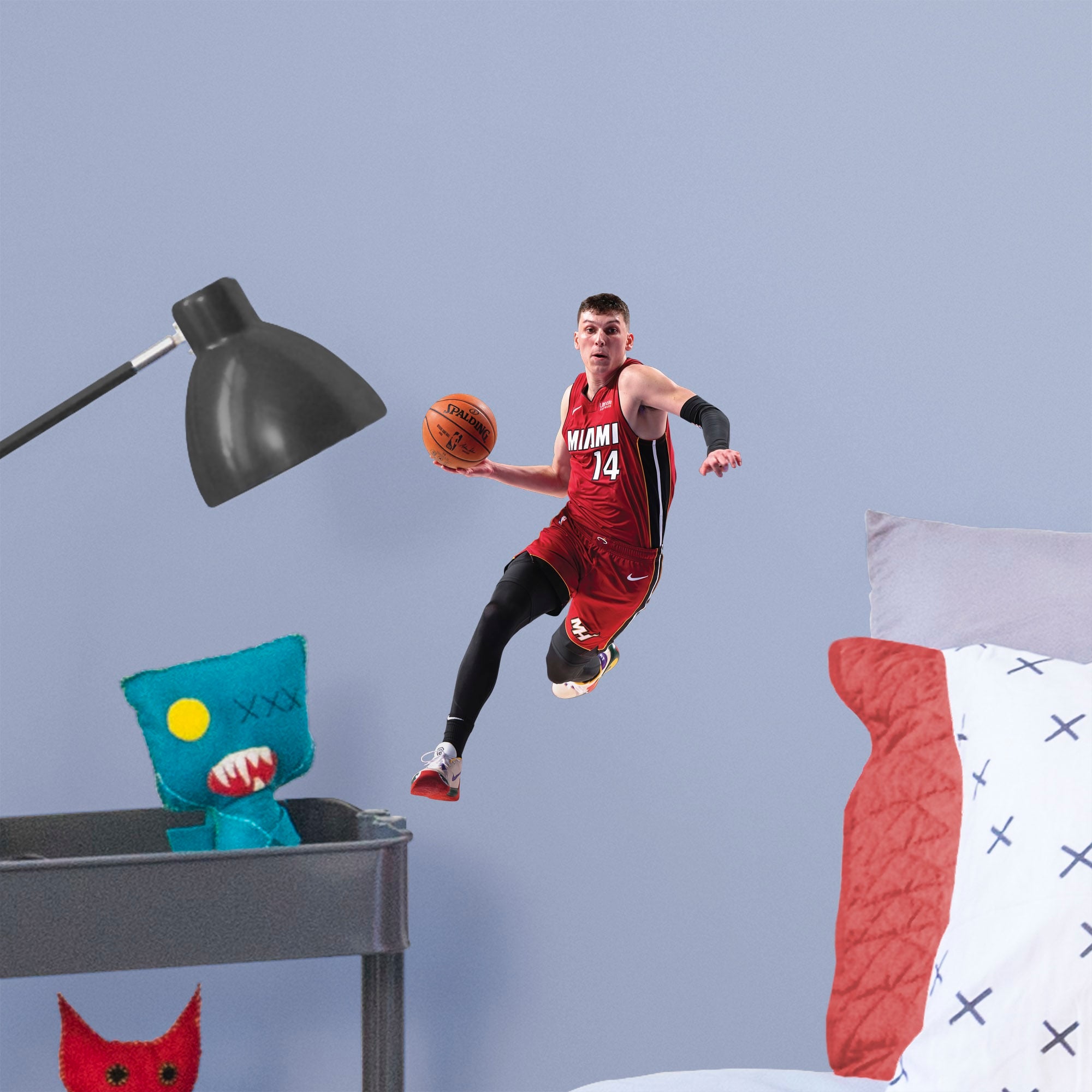 Tyler Herro for Miami Heat - Officially Licensed NBA Removable Wall Decal Large by Fathead | Vinyl