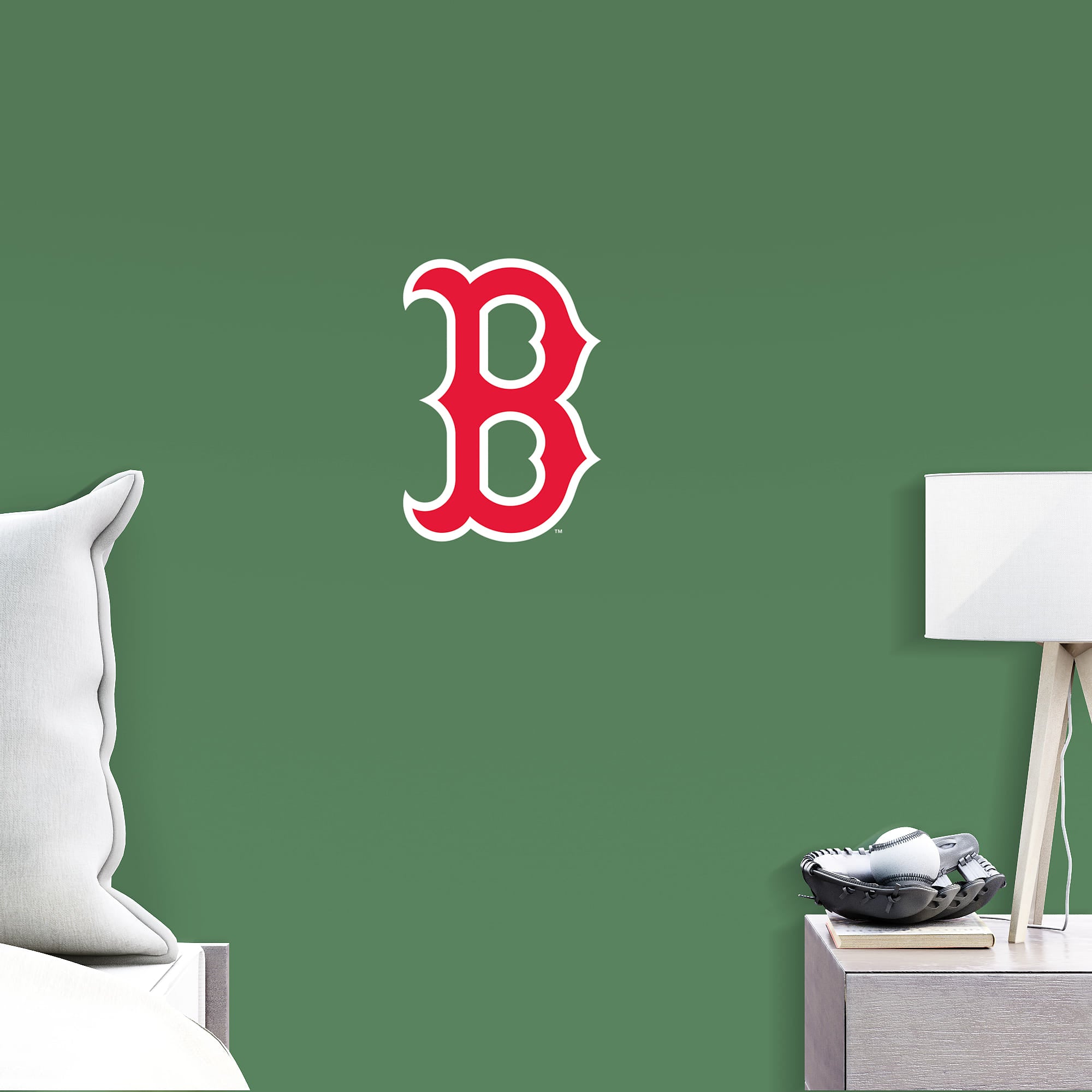 Boston Red Sox: "B" Logo - Officially Licensed MLB Removable Wall Decal Large by Fathead | Vinyl