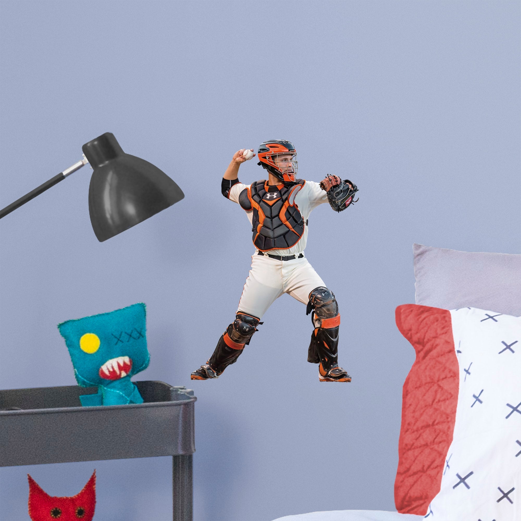Buster Posey for San Francisco Giants: Catcher - Officially Licensed MLB Removable Wall Decal Large by Fathead | Vinyl