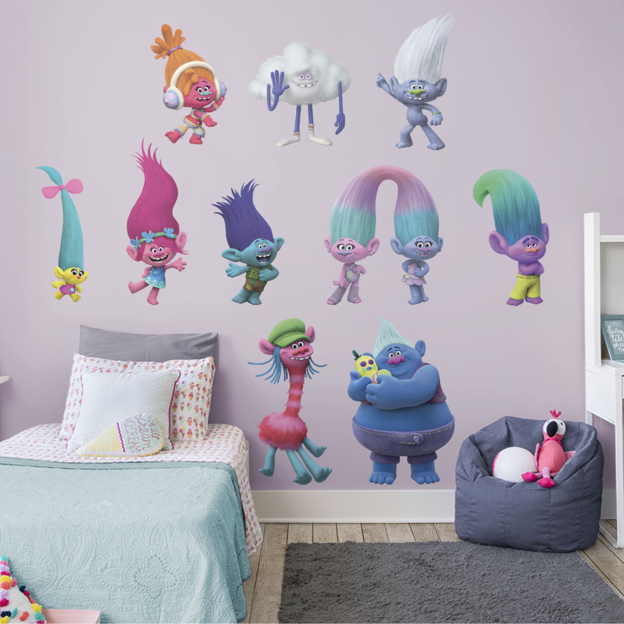 Trolls: Movie Collection - Officially Licensed Removable Wall Decal 20.0"W x 25.0"H by Fathead | Vinyl