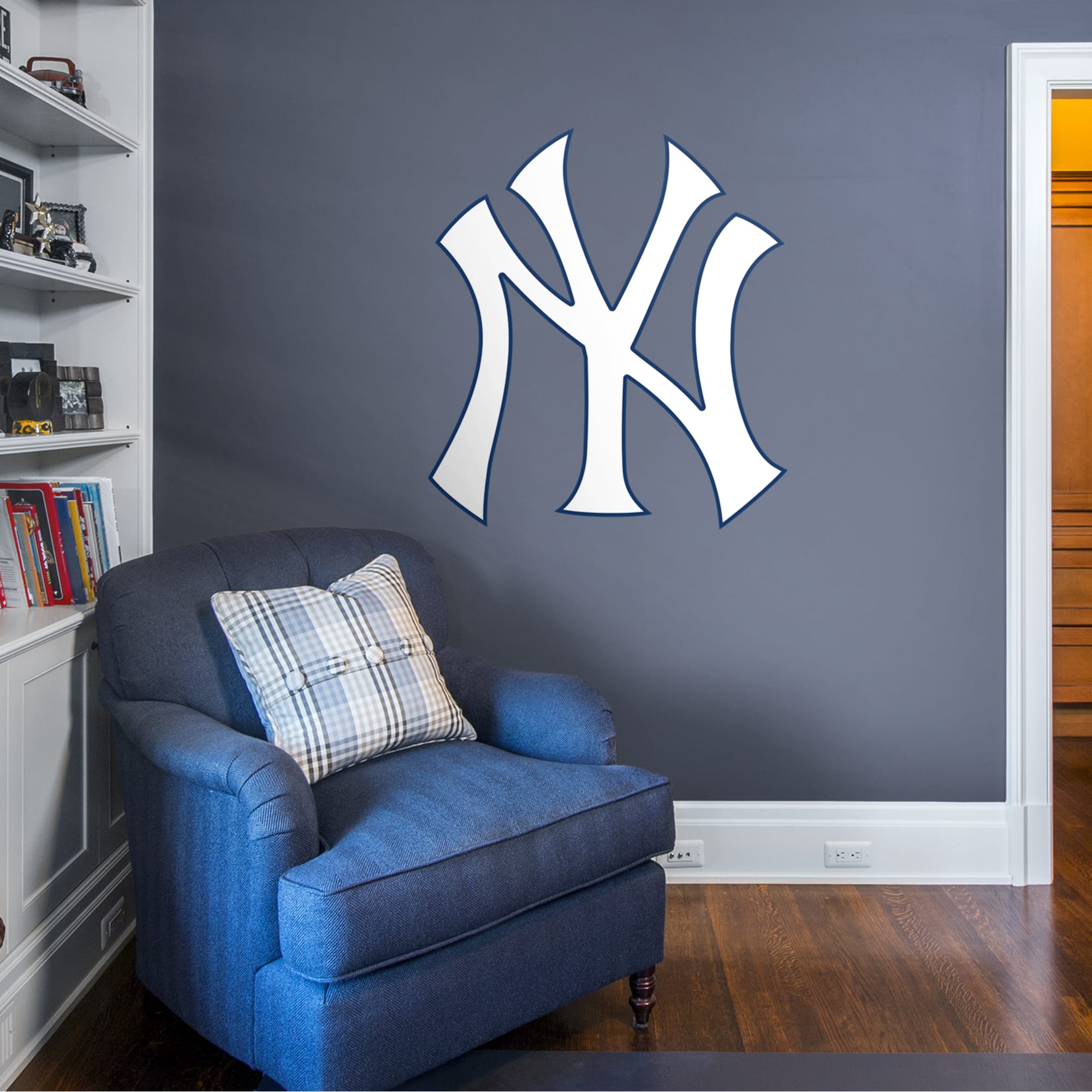 New York Yankees: Logo - Officially Licensed MLB Removable Wall Decal Giant Logo (36"W x 40"H) by Fathead | Vinyl