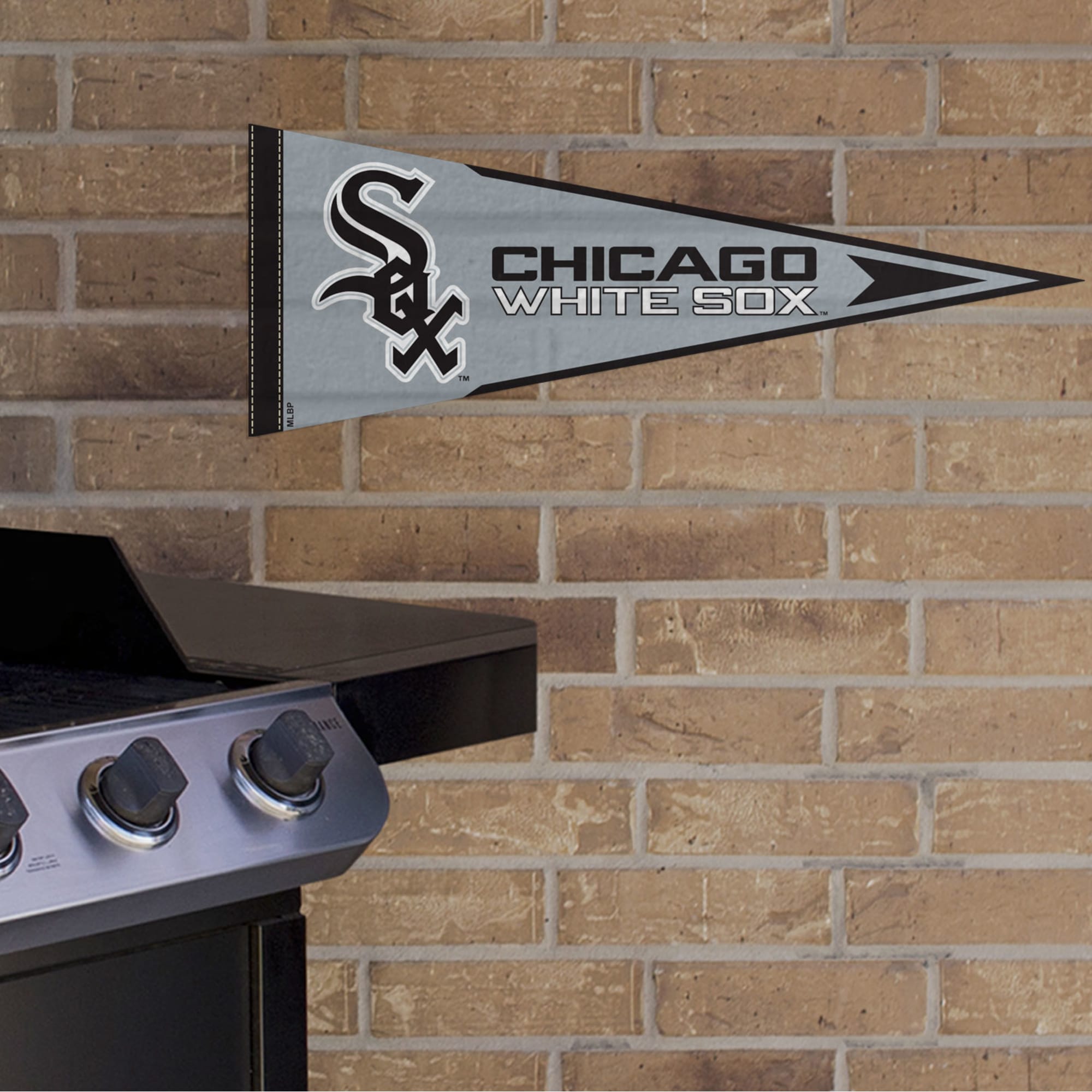 Chicago White Sox: Pennant - Officially Licensed MLB Outdoor Graphic 24.0"W x 9.0"H by Fathead | Wood/Aluminum