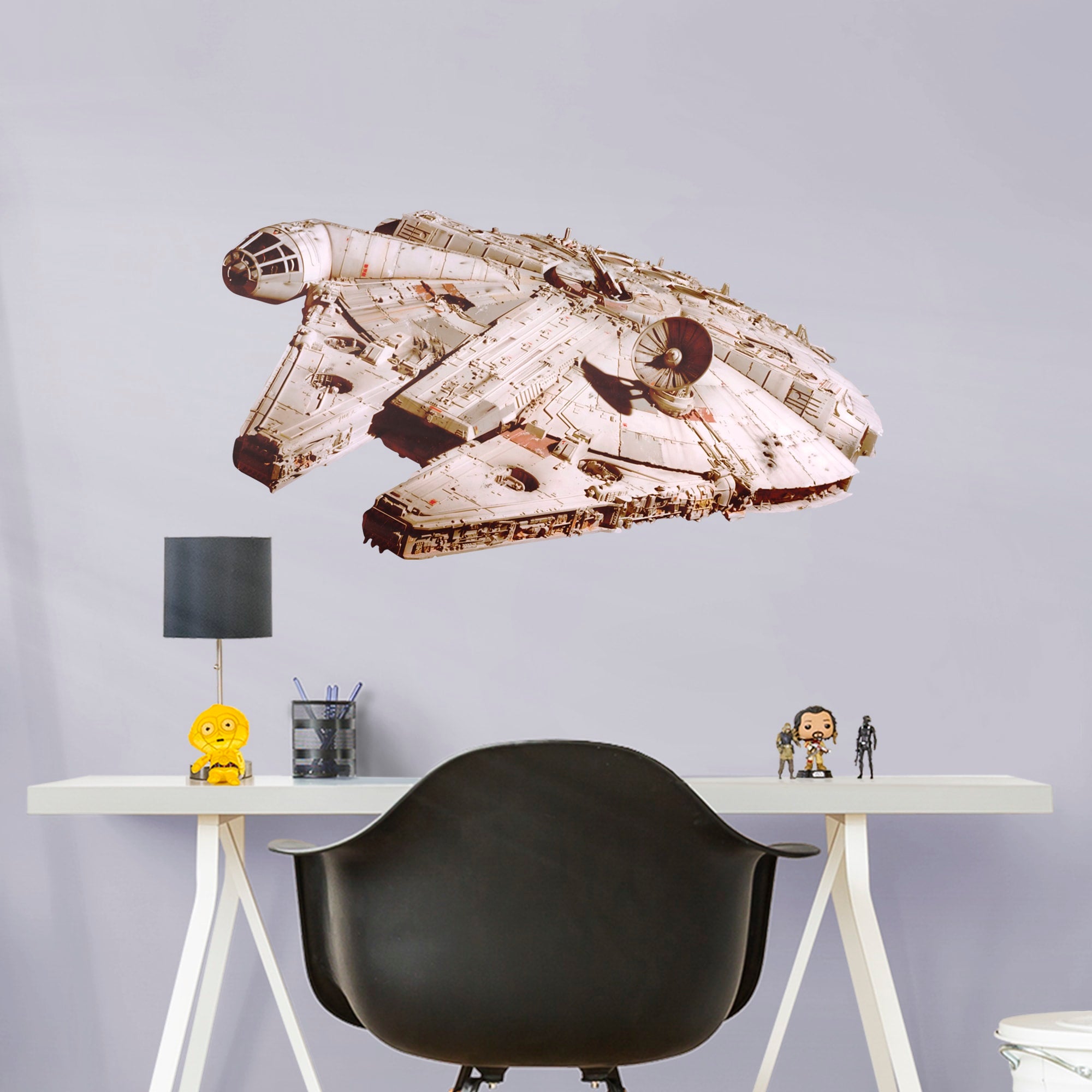 Millennium Falcon - Officially Licensed Removable Wall Decal XL by Fathead | Vinyl