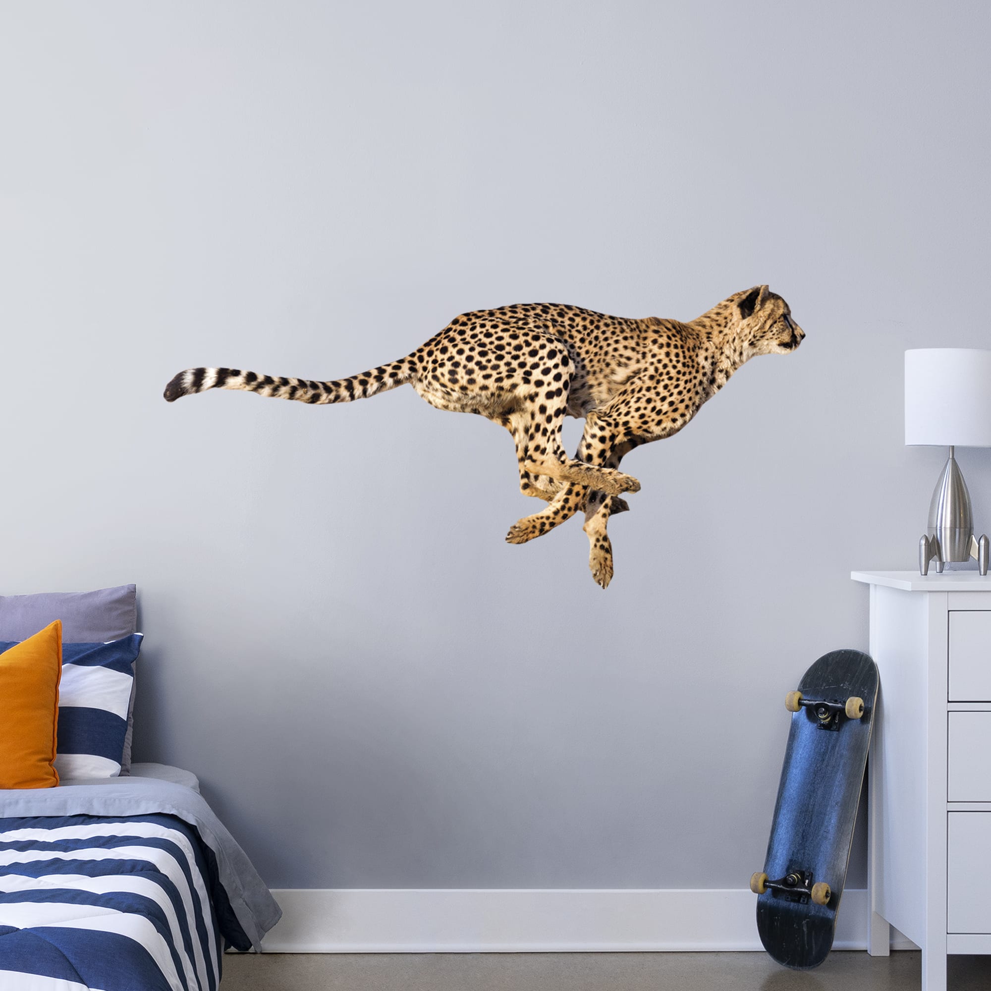 Cheetah - Removable Vinyl Decal Giant Animal + 2 Decals (62"W x 29"H) by Fathead