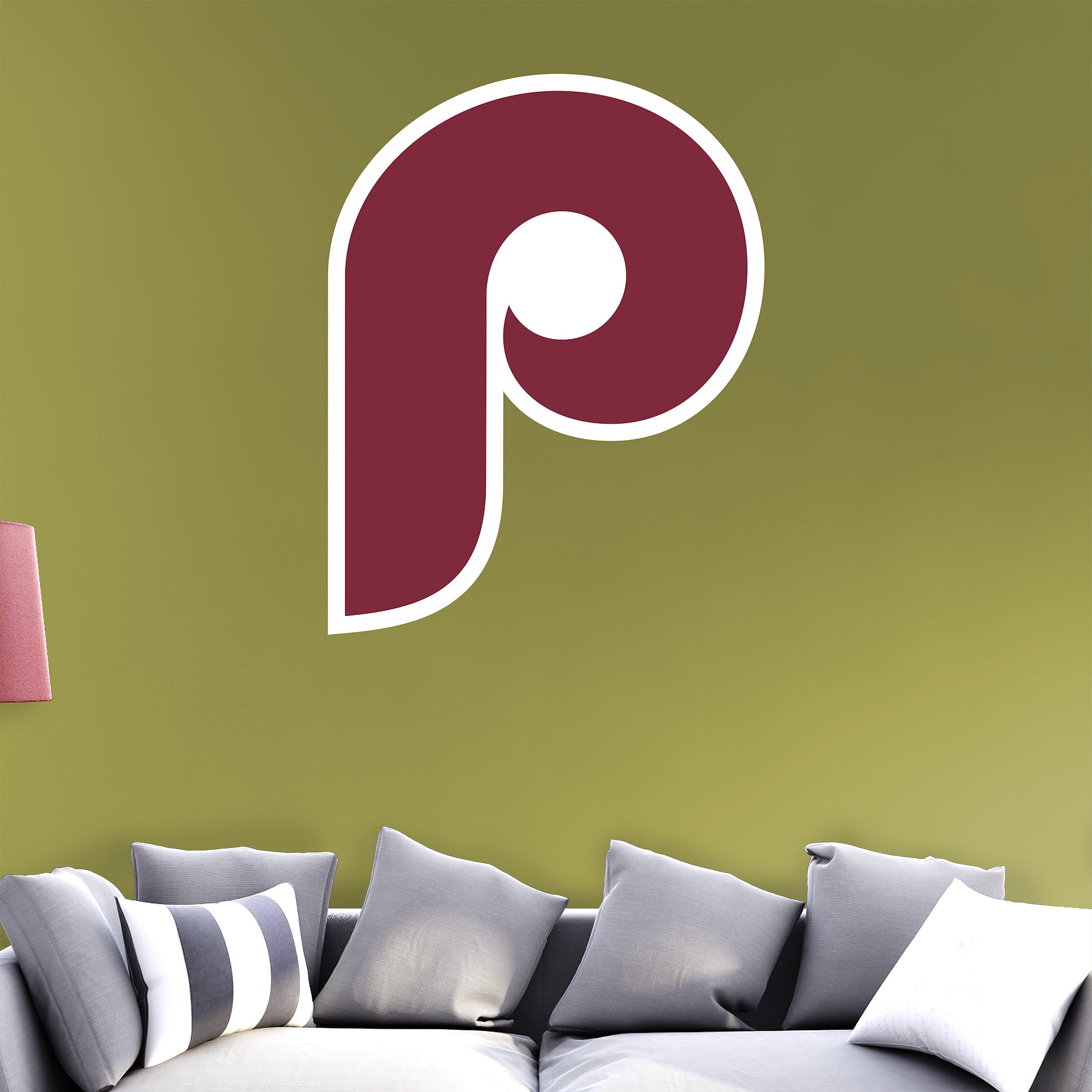 Philadelphia Phillies: Classic Logo - Officially Licensed MLB Removable Wall Decal 38.0"W x 49.0"H by Fathead | Vinyl