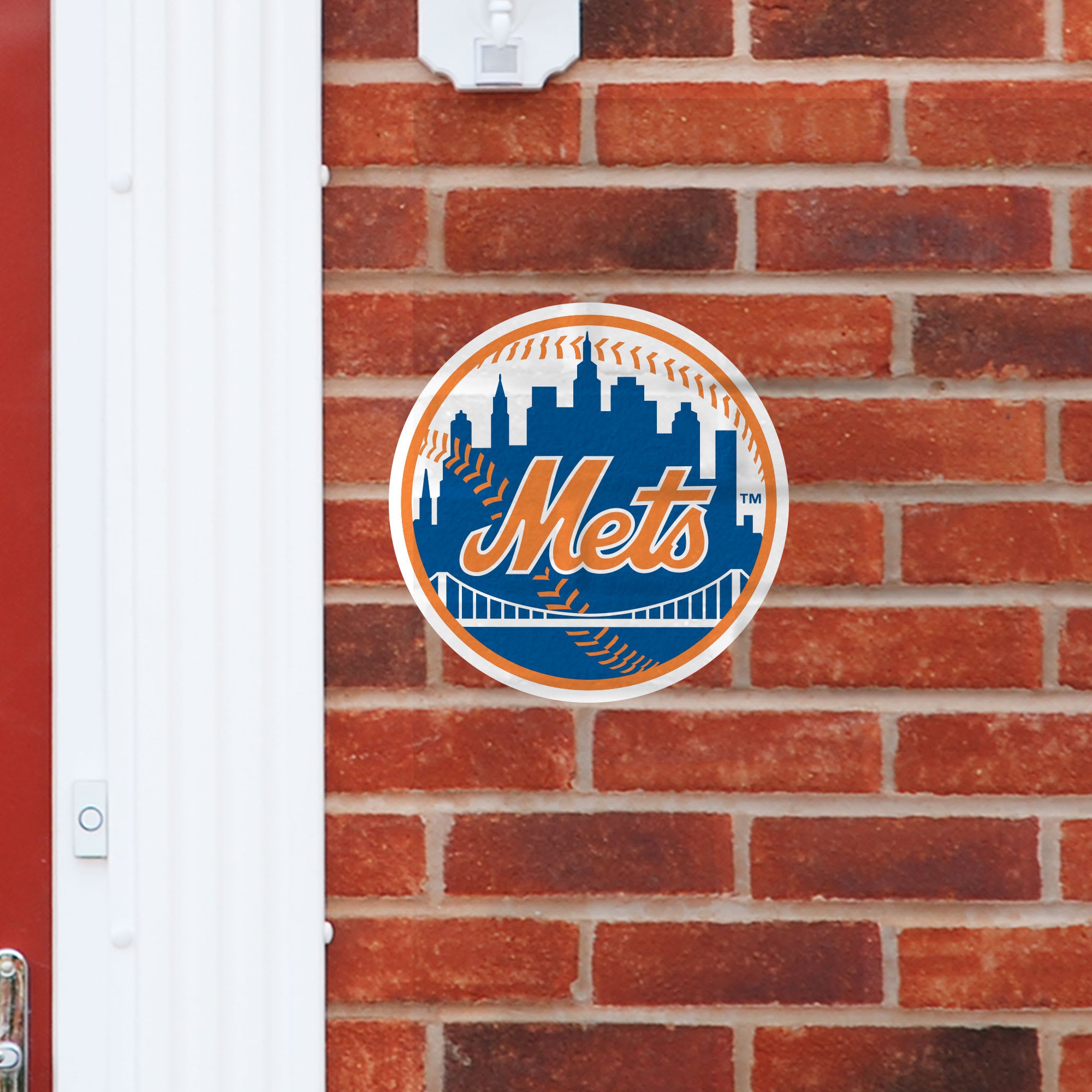 New York Mets: Logo - Officially Licensed MLB Outdoor Graphic Large by Fathead | Wood/Aluminum