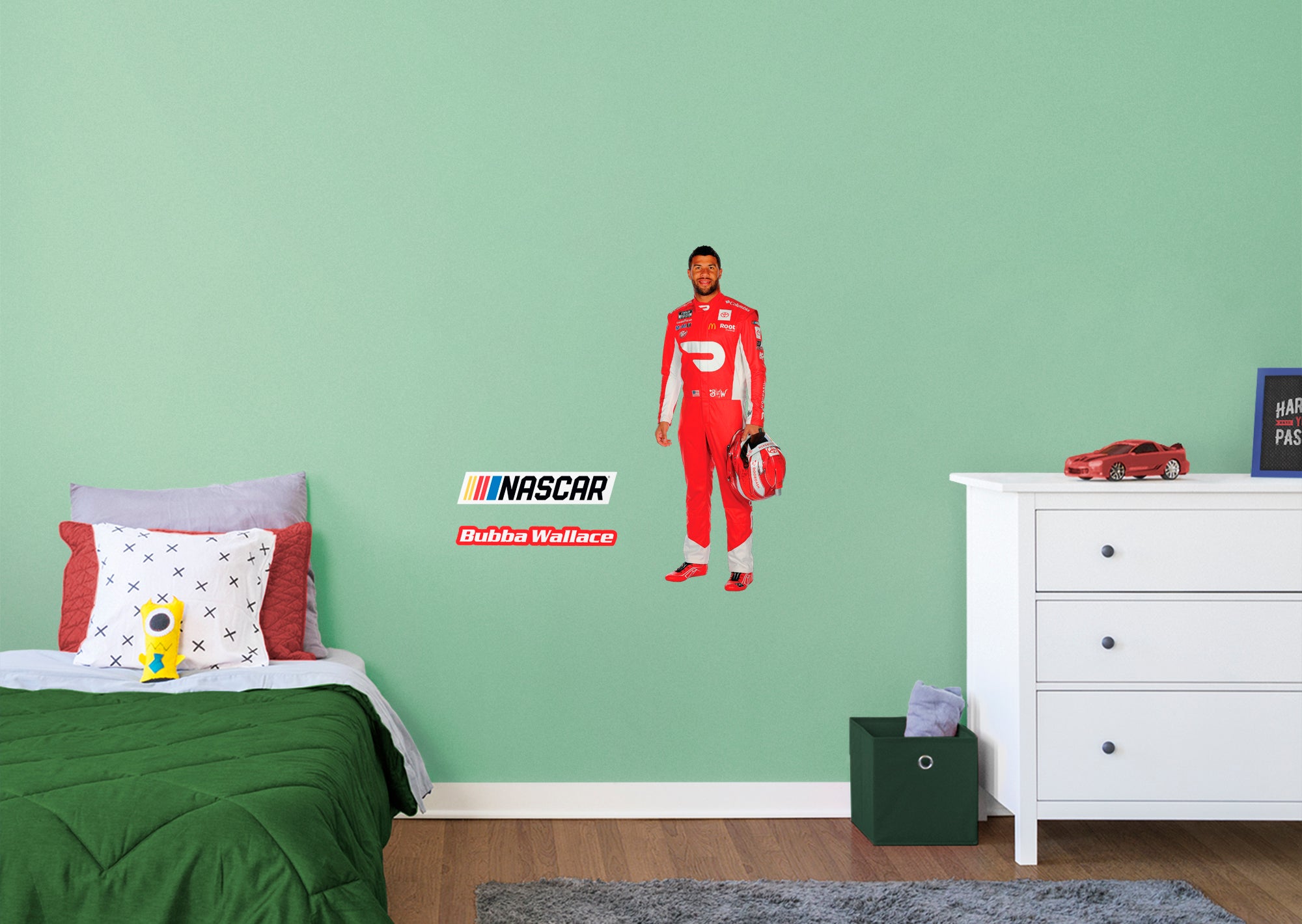 Bubba Wallace 2021 RealBig Driver - Officially Licensed NASCAR Removable Wall Decal XL by Fathead | Vinyl