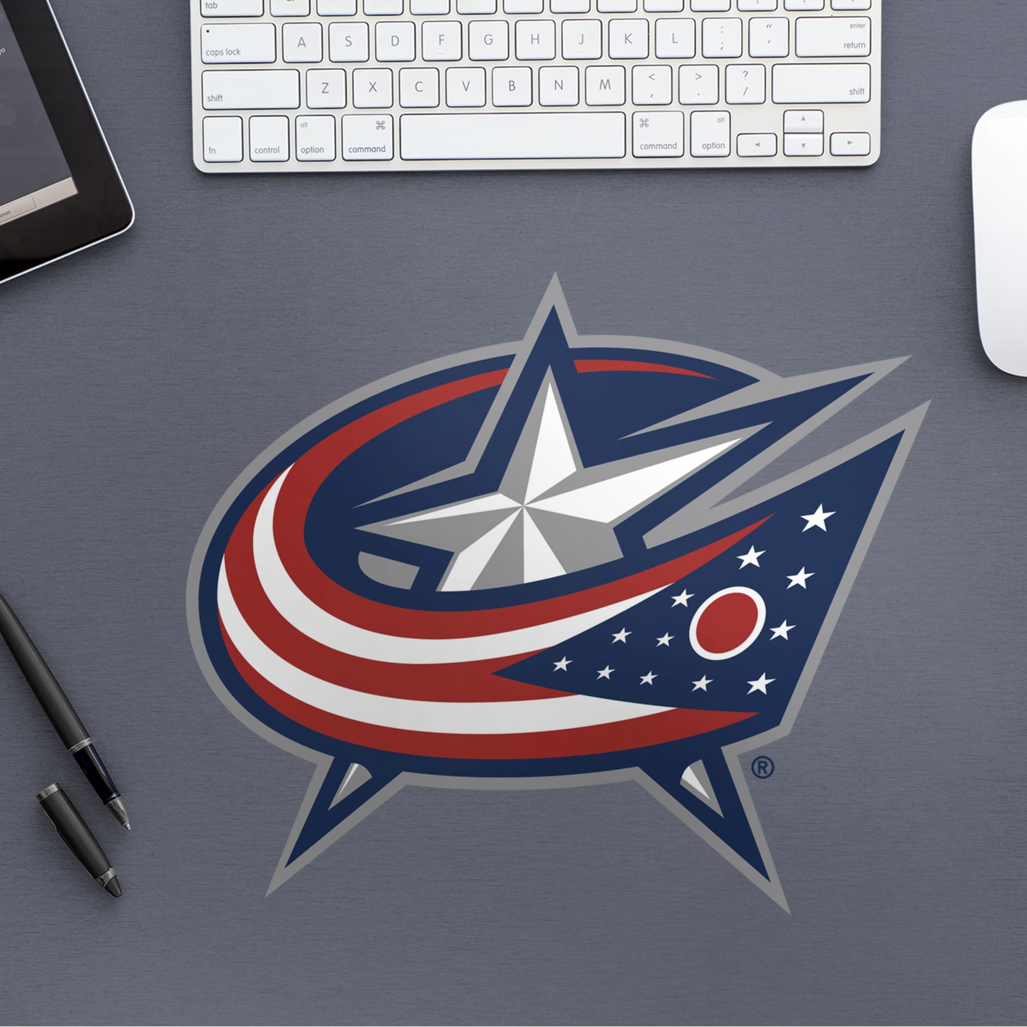 Columbus Blue Jackets: Logo - Officially Licensed NHL Removable Wall Decal Large by Fathead | Vinyl