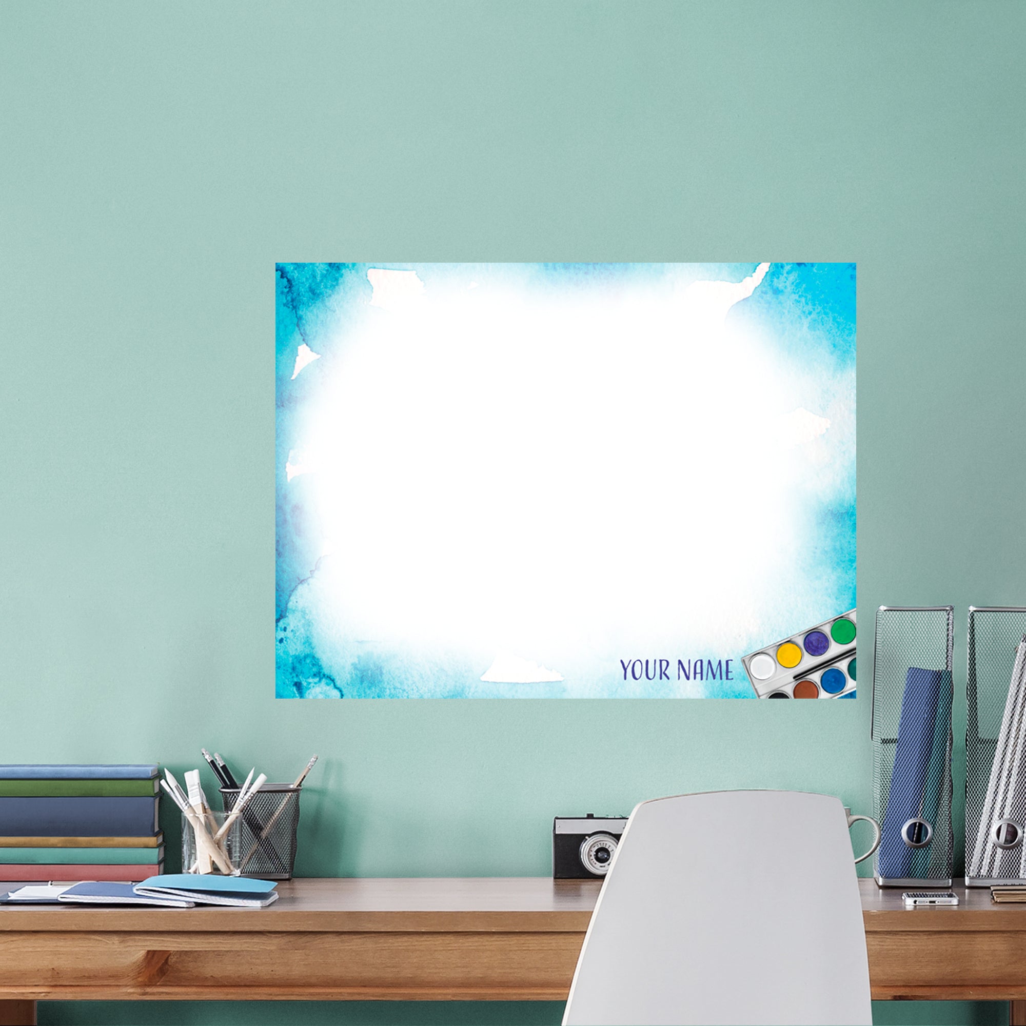 Personalized Dry Erase Boards Watercolor - Removable Wall Decal XL by Fathead | Vinyl