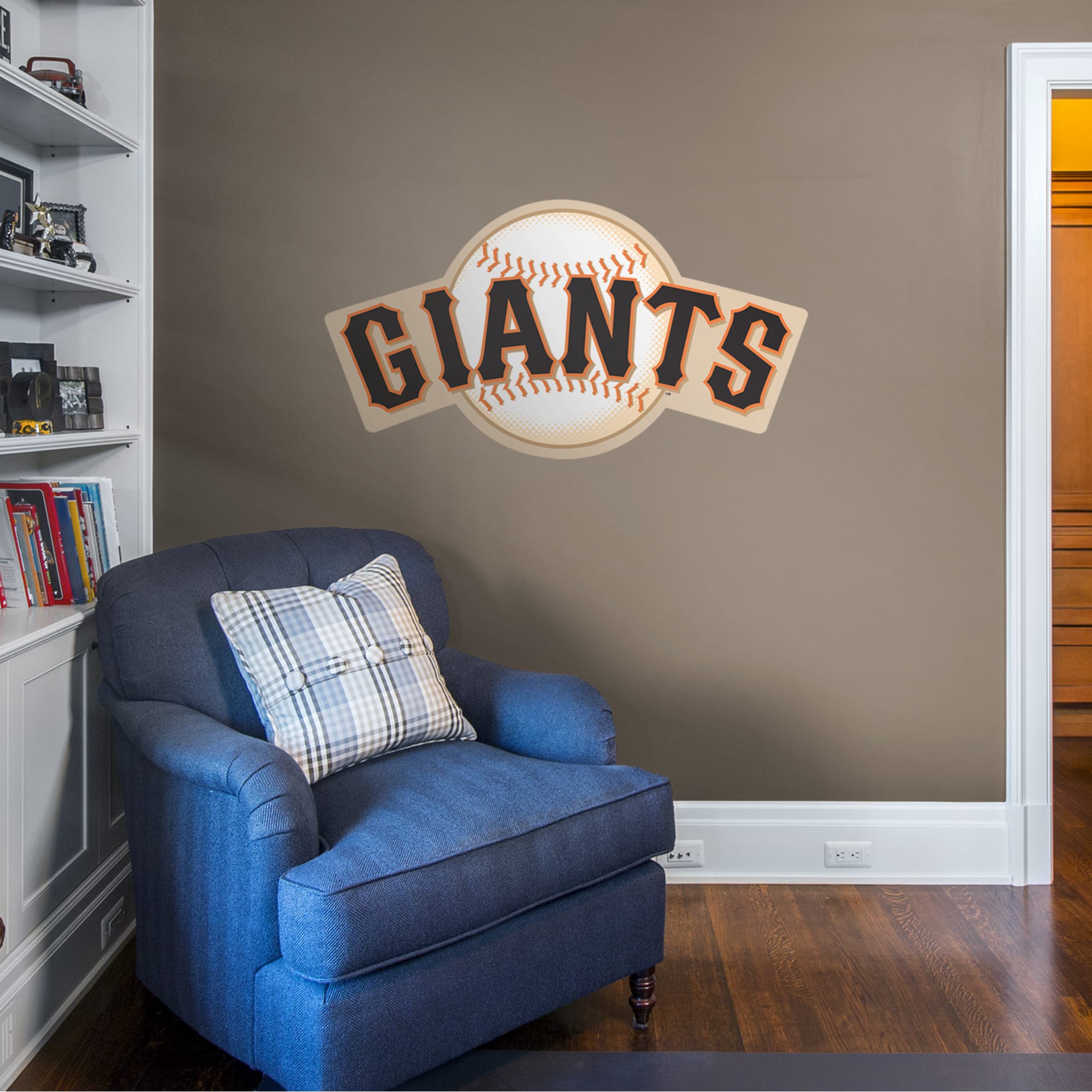 San Francisco Giants: Logo - Officially Licensed MLB Removable Wall Decal Giant Logo (50"W x 27"H) by Fathead | Vinyl