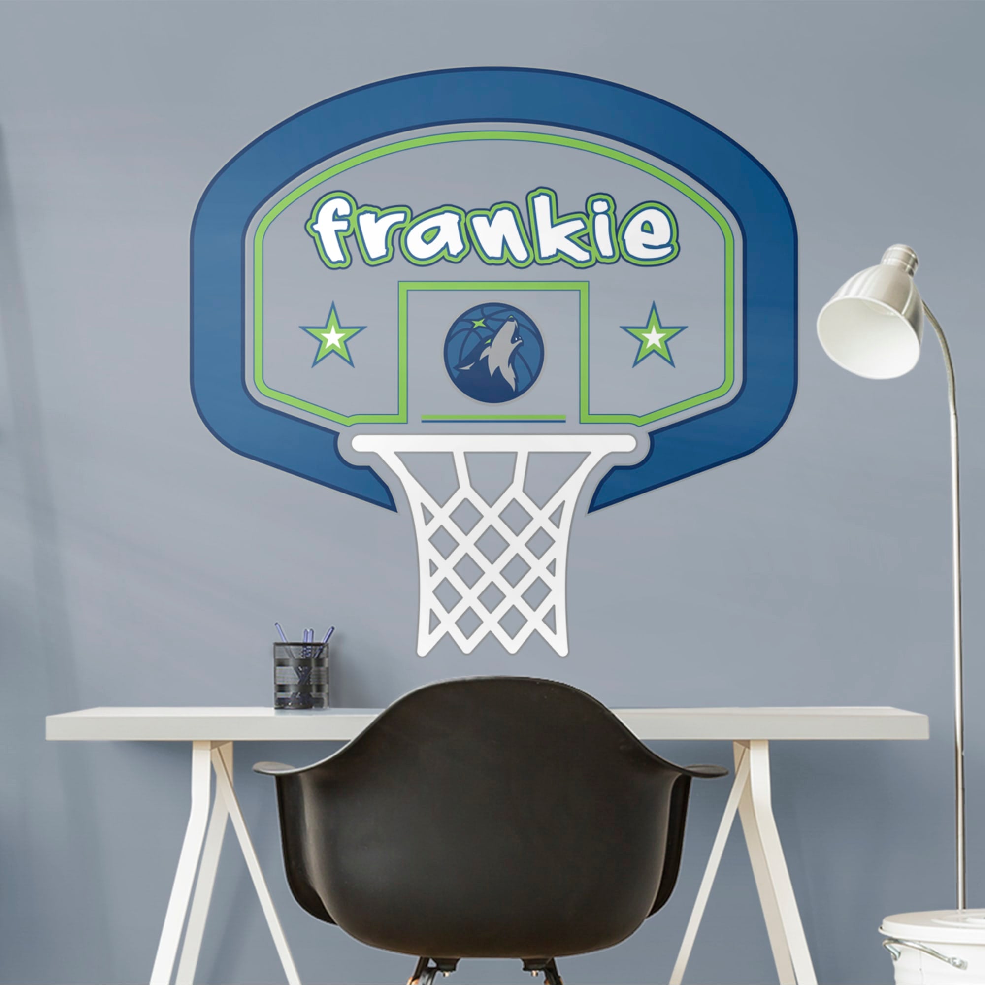 Minnesota Timberwolves: Personalized Name - Officially Licensed NBA Transfer Decal 39.5"W x 52.0"H by Fathead | Vinyl